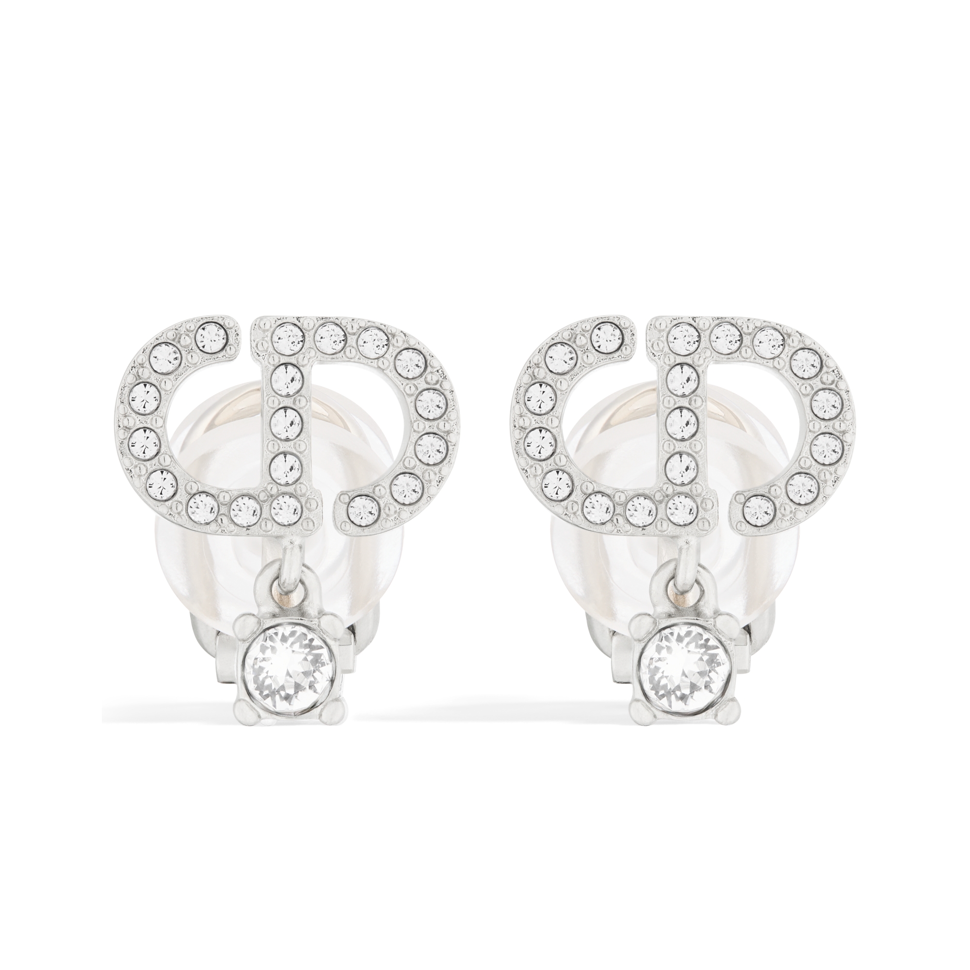 CD Icon ピアス シルバークリスタル CD Icon ピアス シルバー