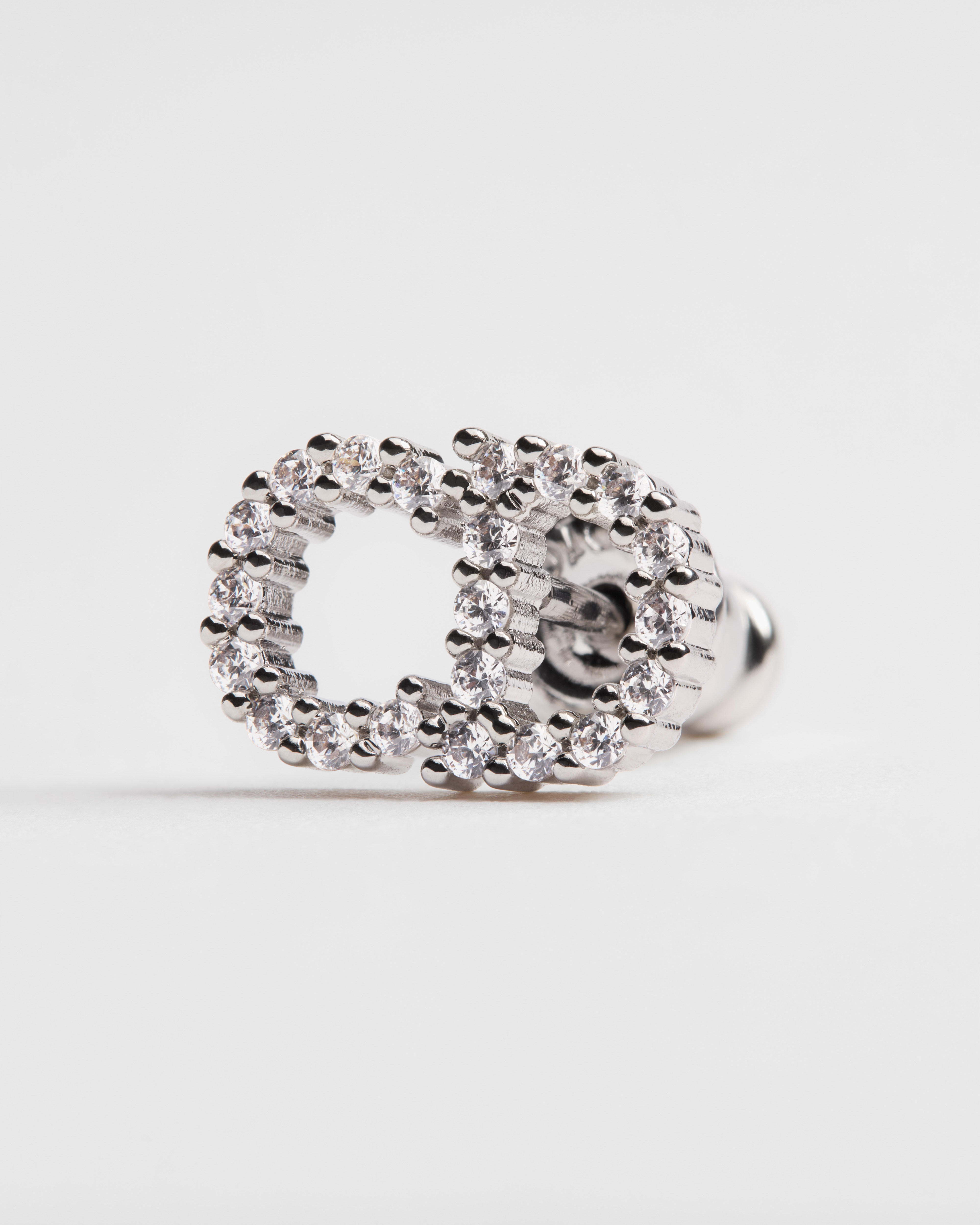 DIOR | Clair D Lune ピアス メタル & クリスタル