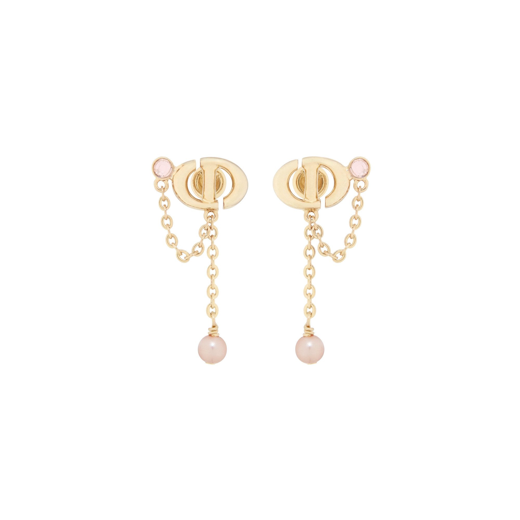 DIOR | CD Navy ピアス メタル・レジンパール・クリスタル