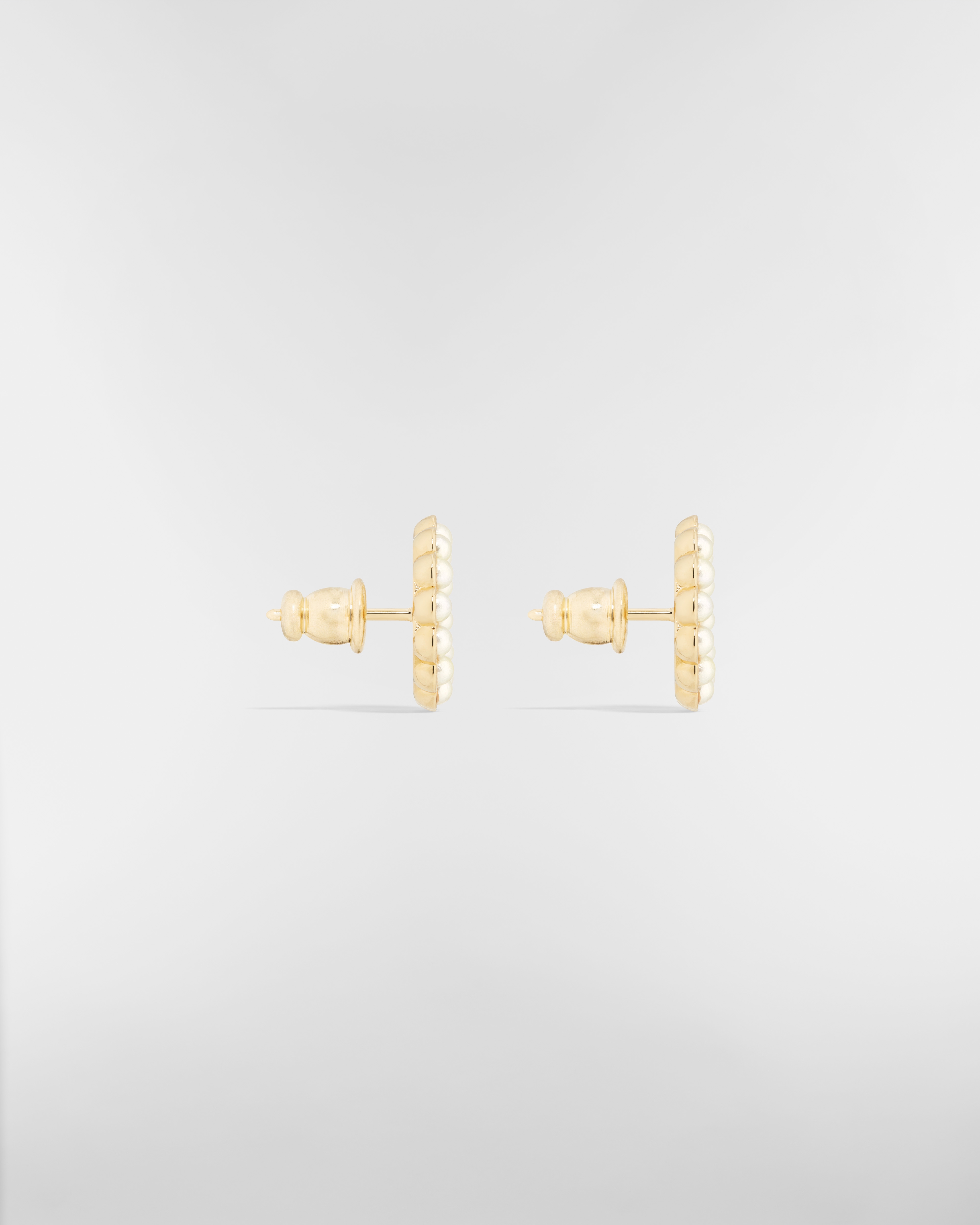 Petit CD Circle Stud Earrings