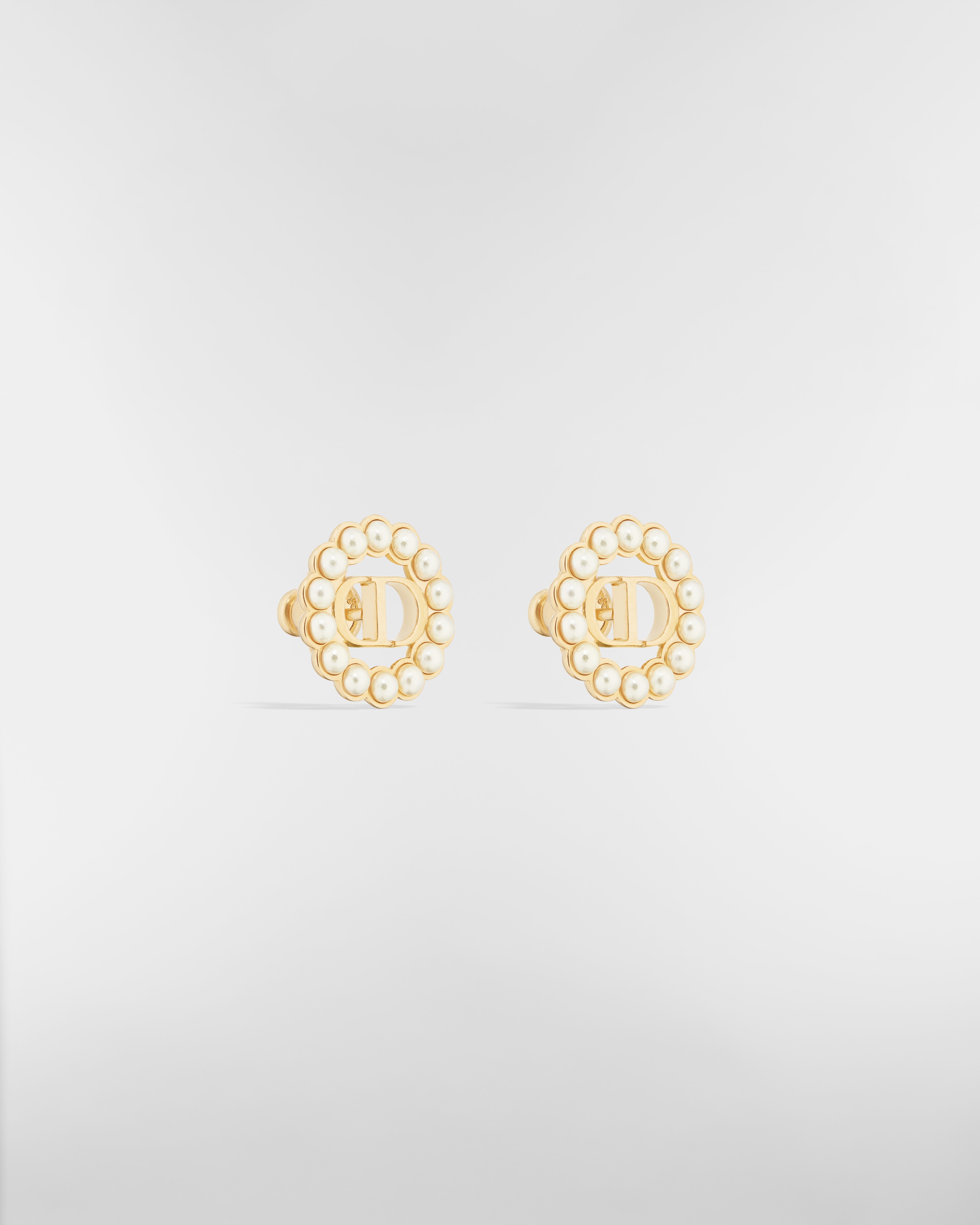 Petit CD Circle Stud Earrings