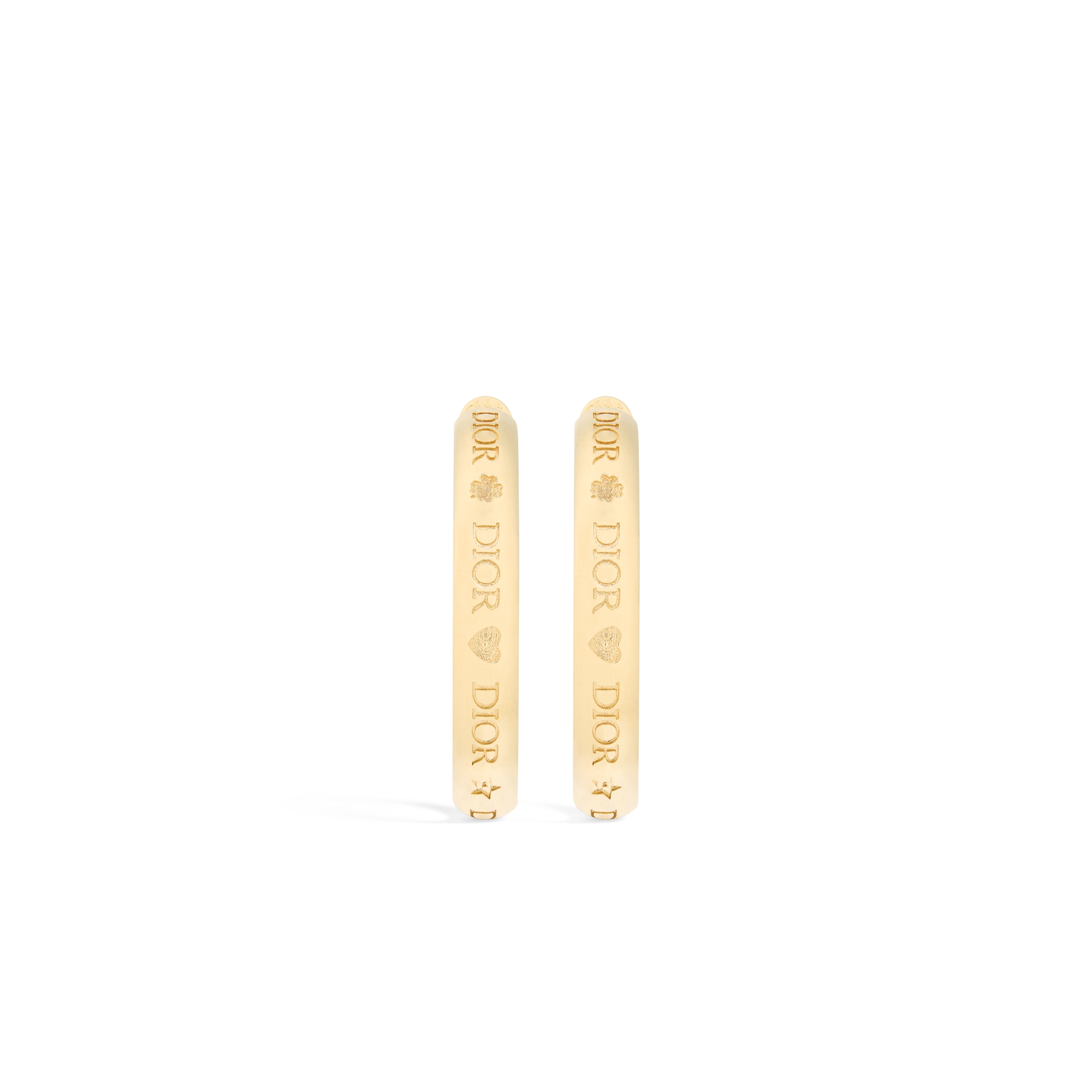 Dior Trésor Hoop Earrings Gold-finish metal E01