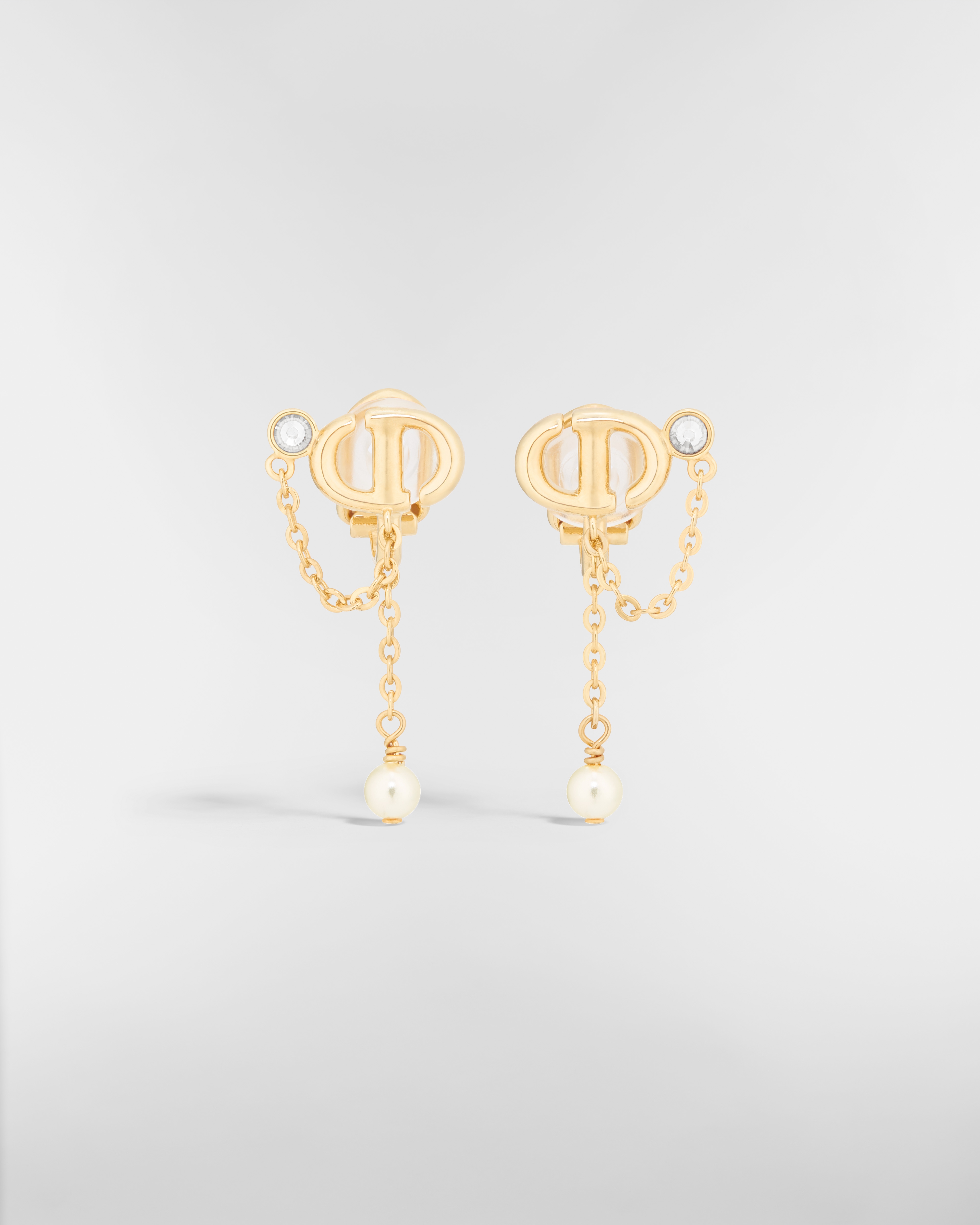 DIOR | CD Navy ピアス メタル・レジンパール・クリスタル
