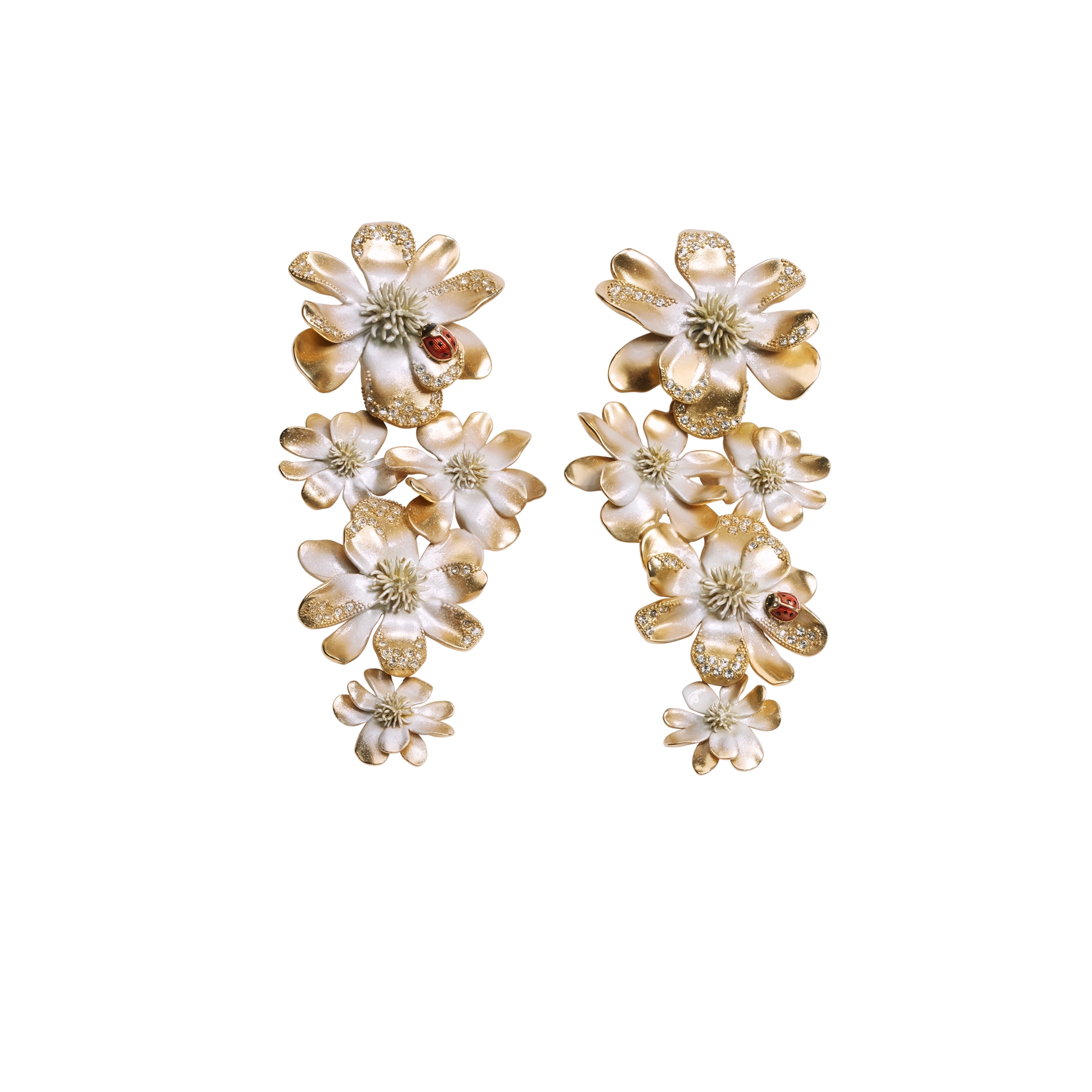 Dior ピアス DIOR | Dior en Flowers ピアス メタル・クリスタル・ラッカー