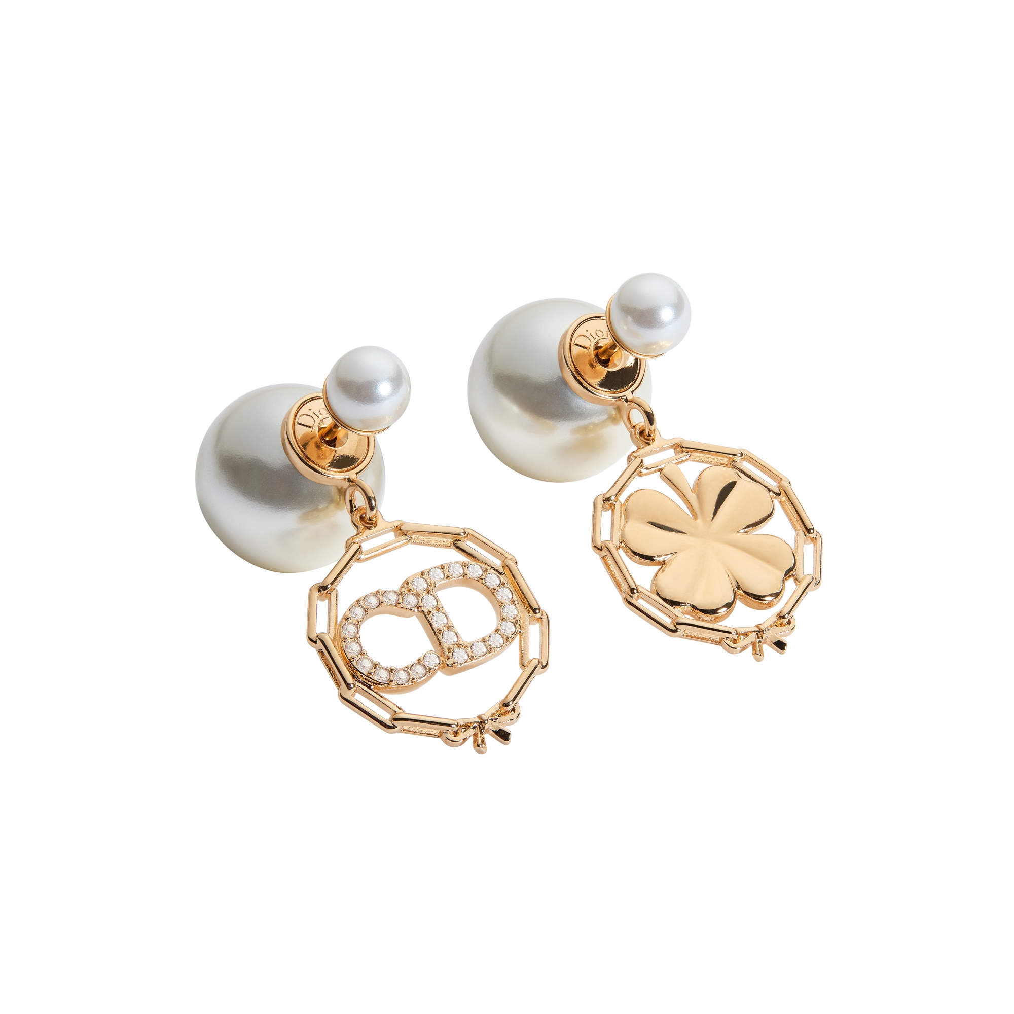 DIOR | Dior Tribales ピアス メタル・レジンパール・クリスタル