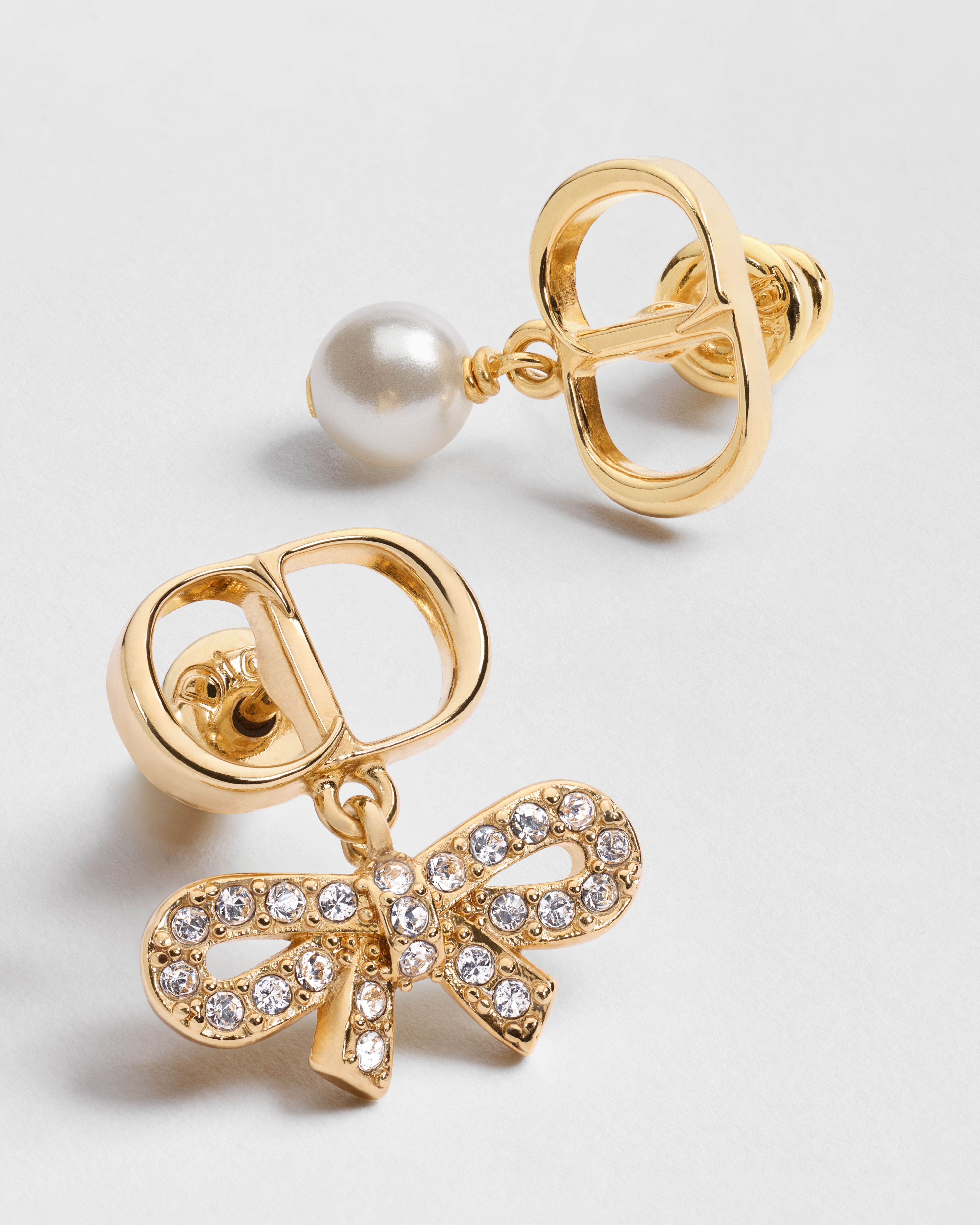 CD Mini Bow Earrings