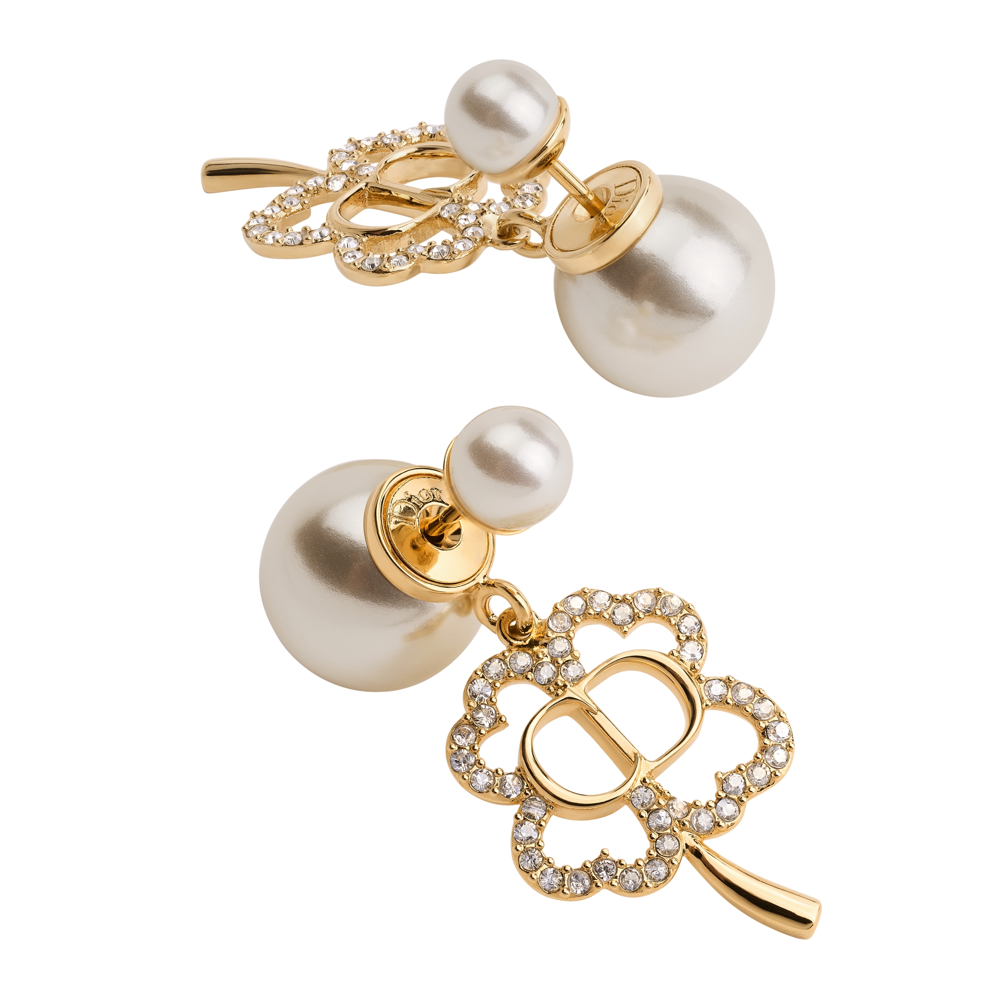 DIOR | Dior Tribales ピアス メタル・レジンパール・クリスタル