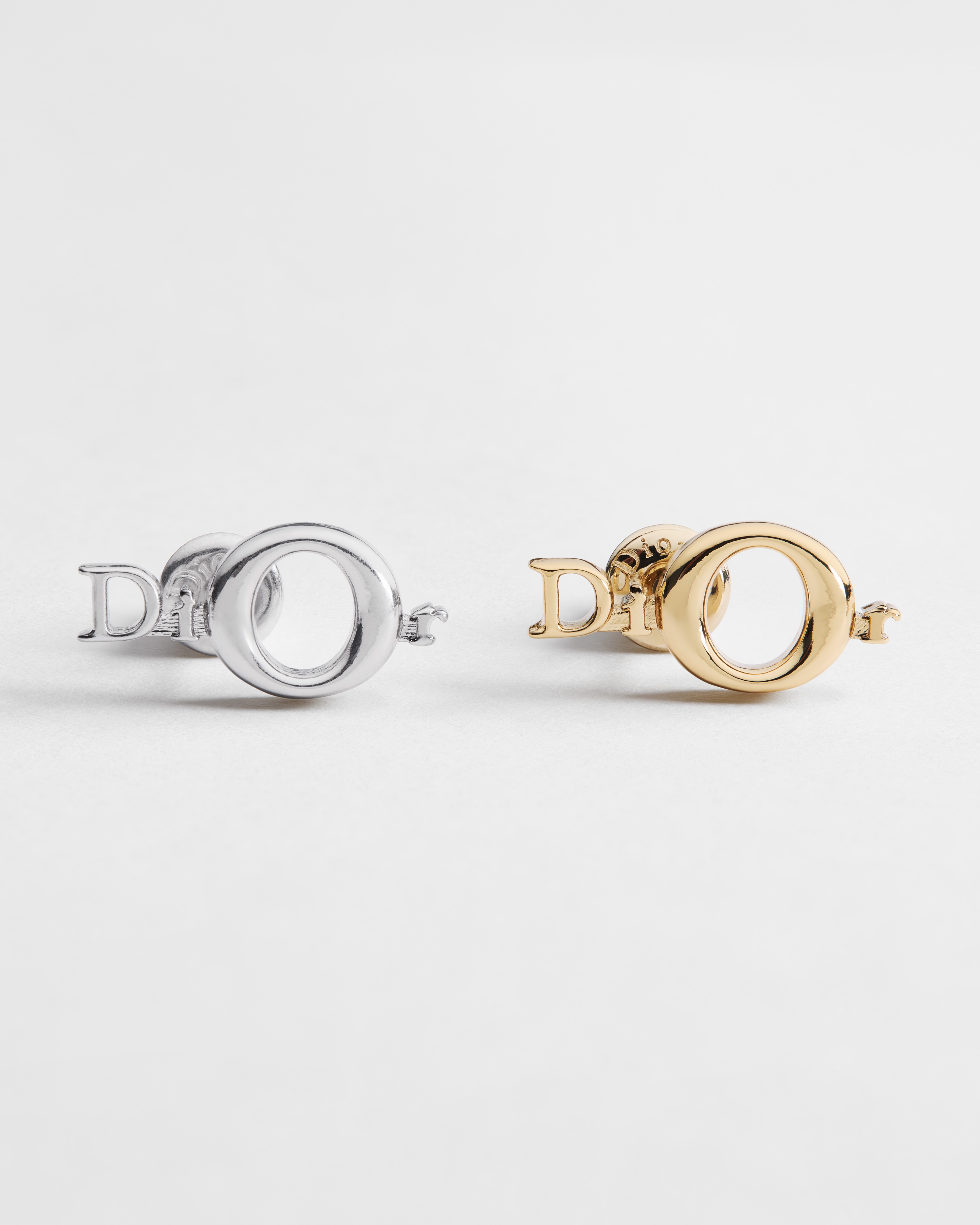 DiOr Earrings Silver- and Gold-Finish Brass E01