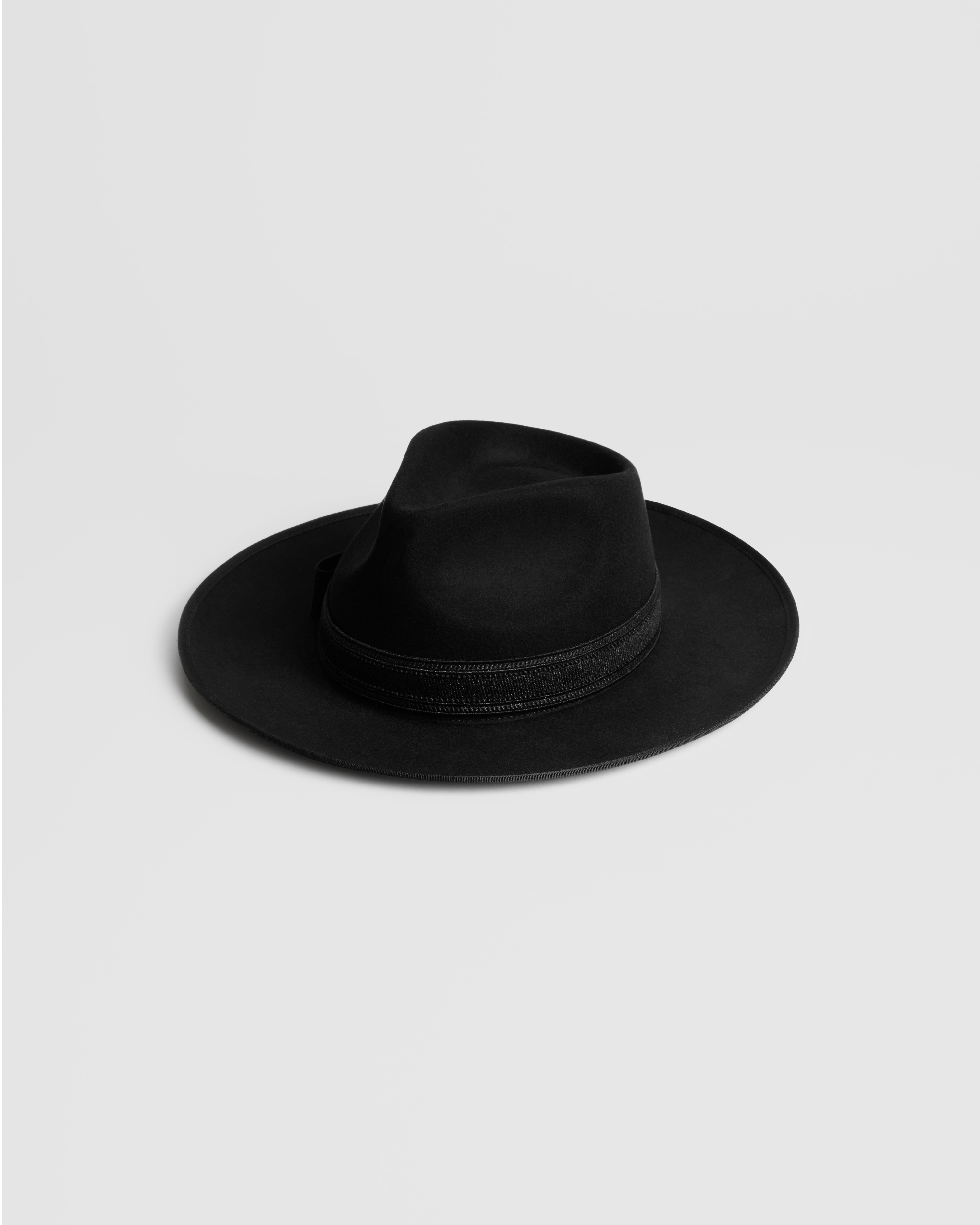 Dior Légende Fedora Hat Black Wool Felt E03