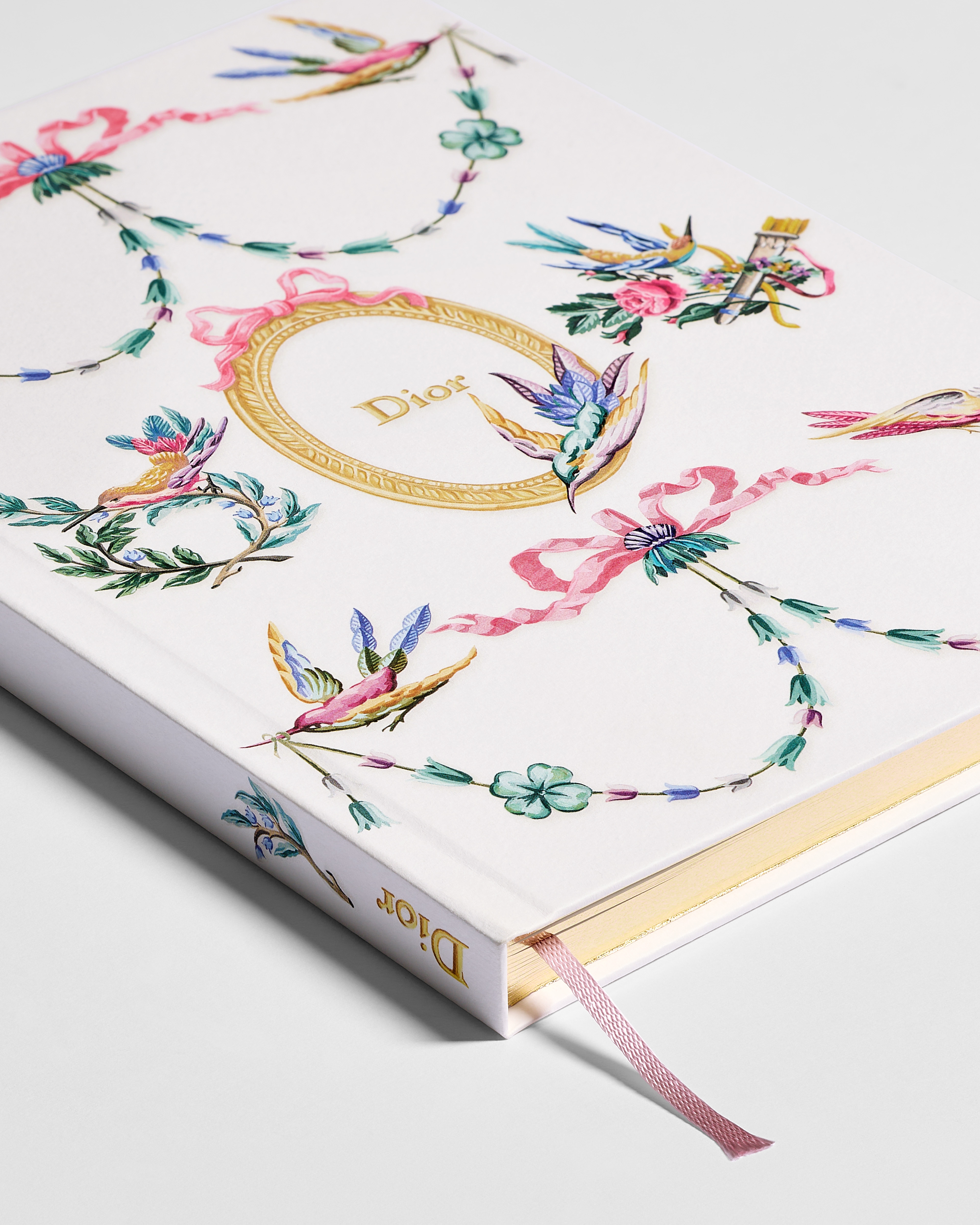 Notebook Ecru Cover with Multicolor Dior Colibri Motif E10