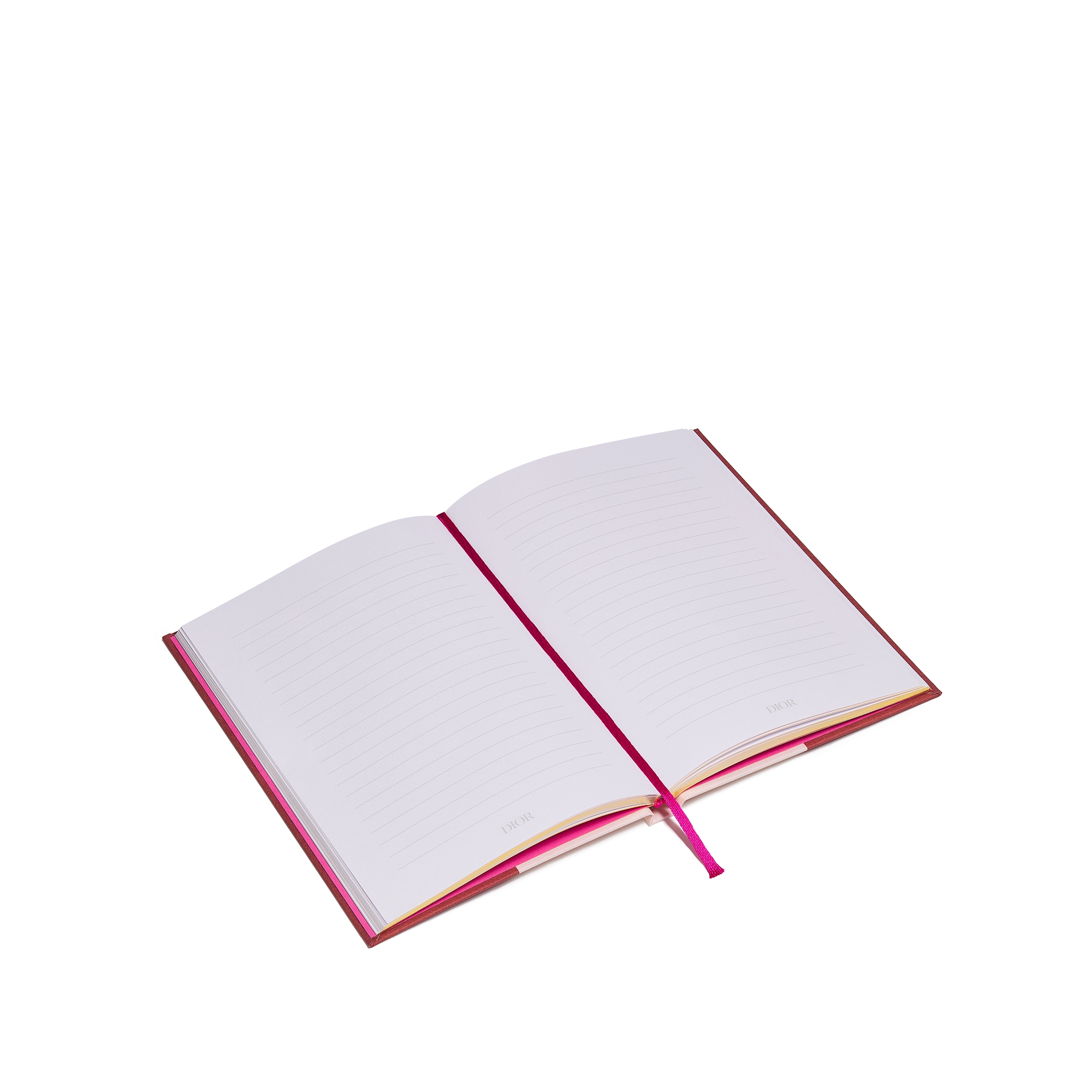 Notebook Pink CD Entrelacés Printed Fabric Cover E06