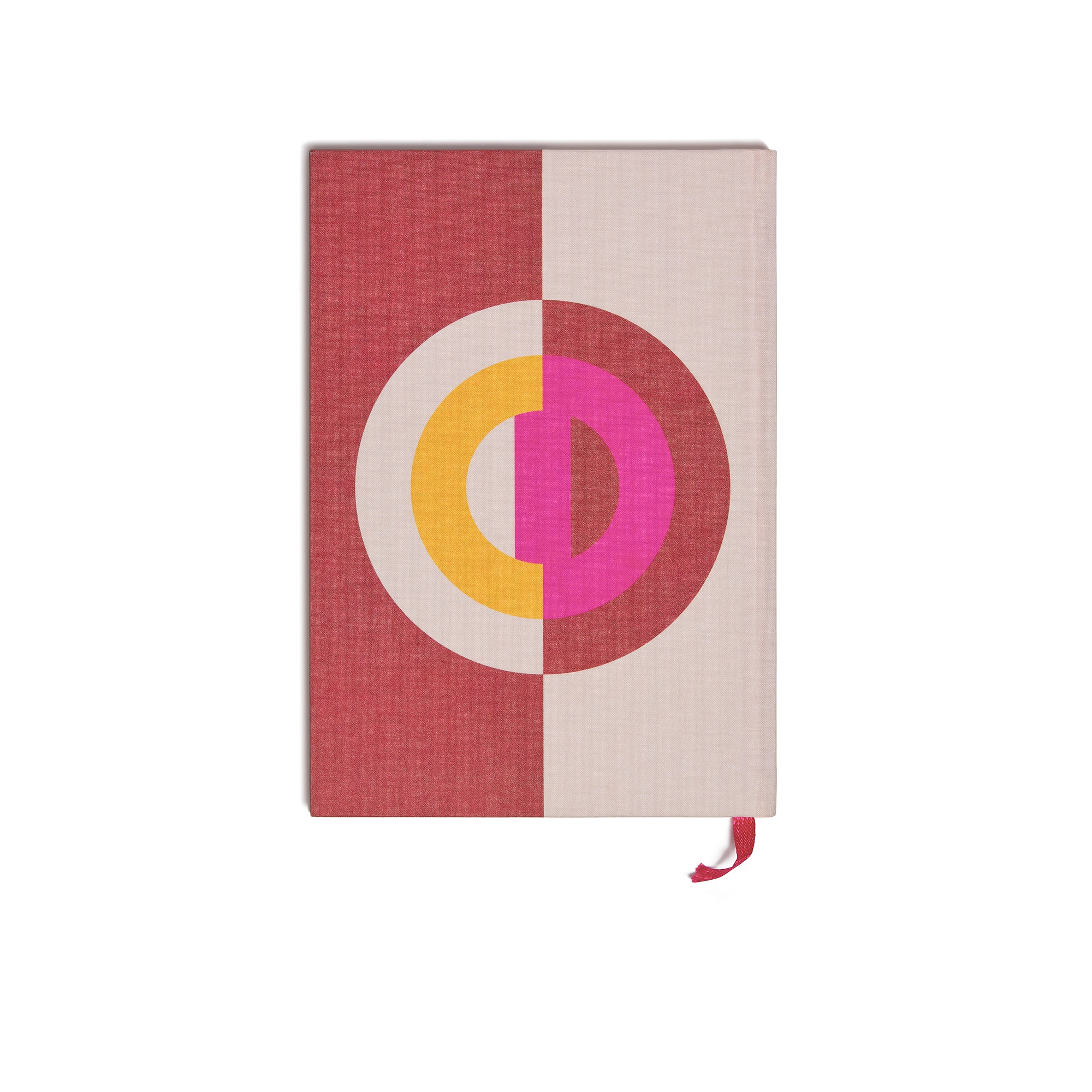 Notebook Pink CD Entrelacés Printed Fabric Cover E08