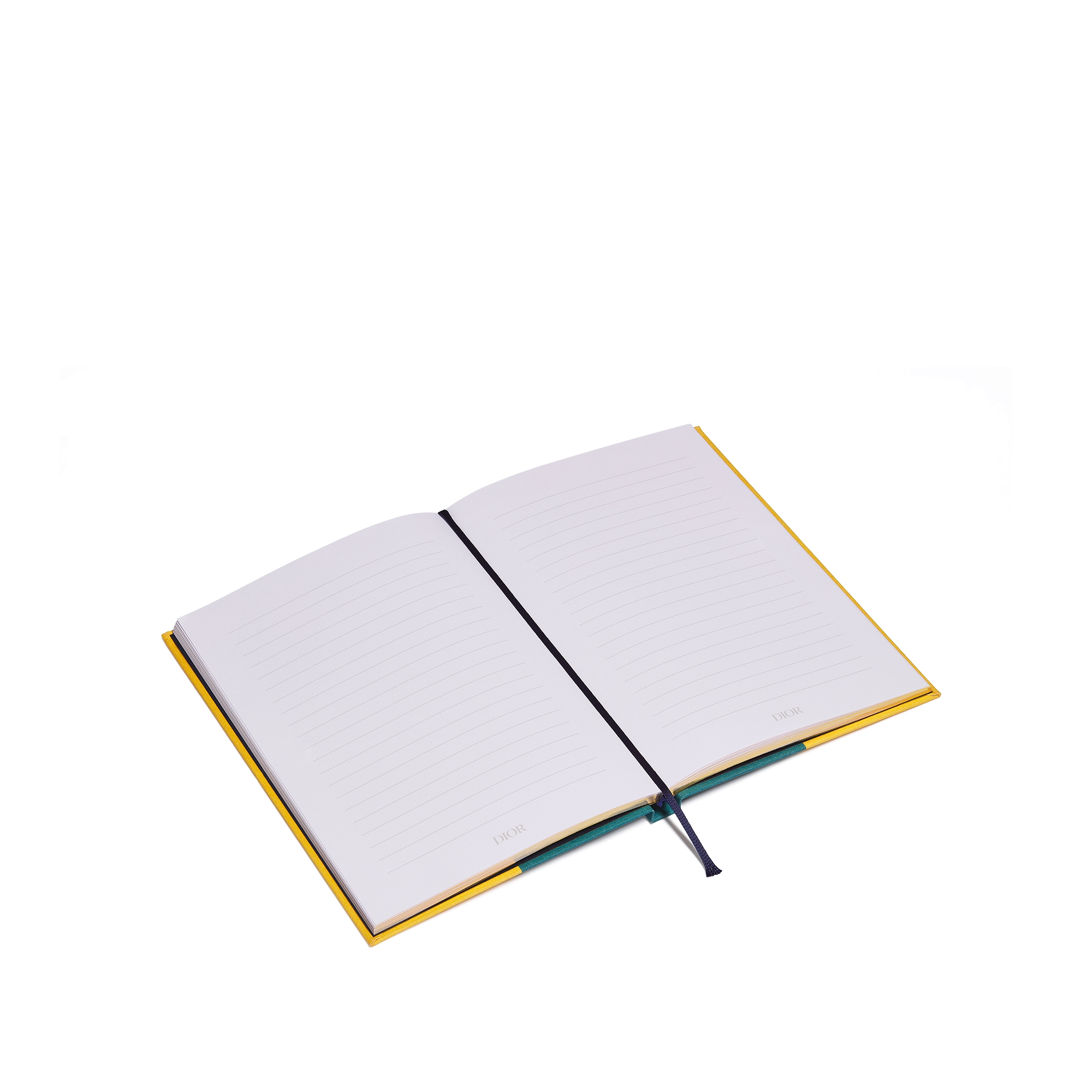 Notebook Green CD Entrelacés Printed Fabric Cover E06