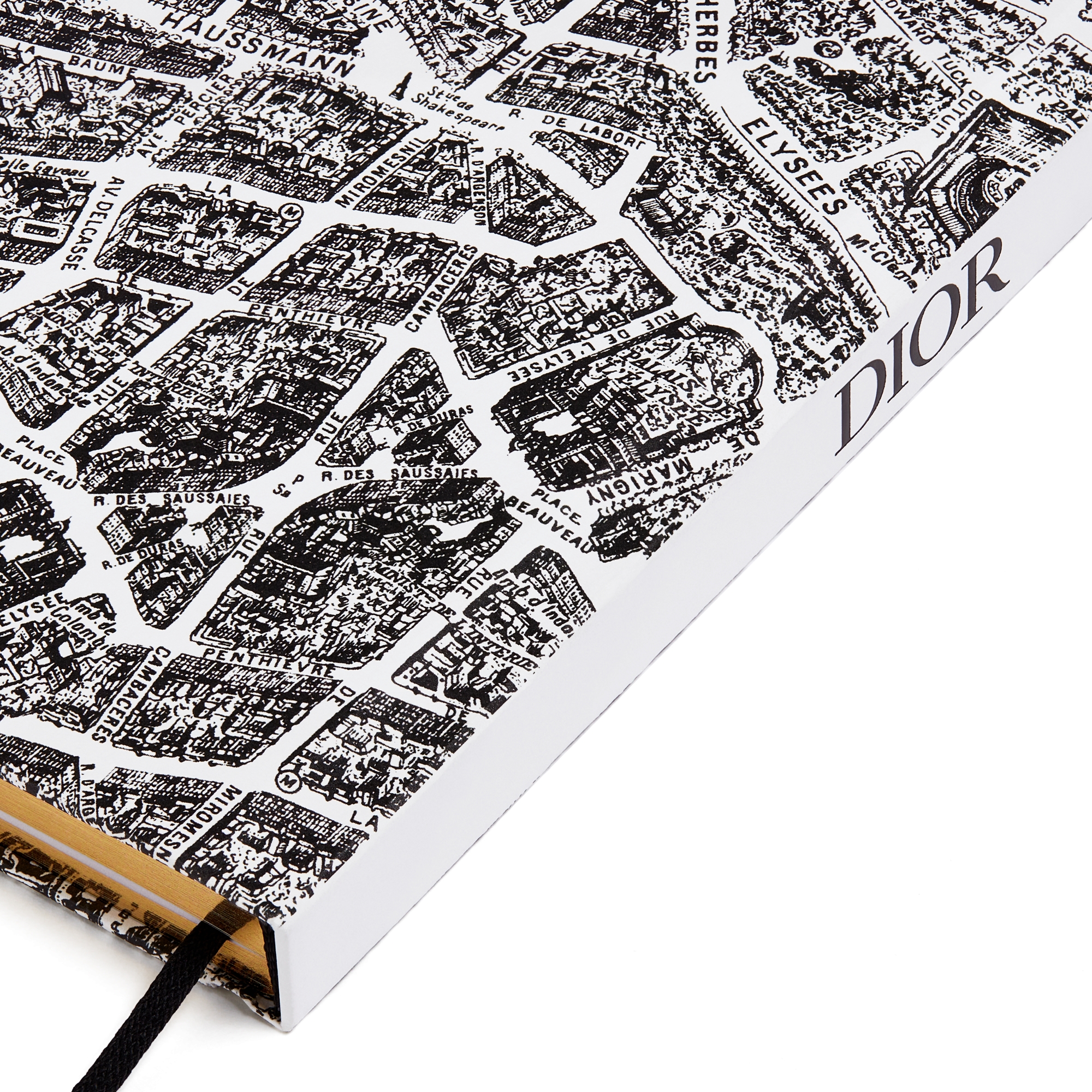 Set di 2 quaderni Motivo Plan de Paris bianco e nero E09