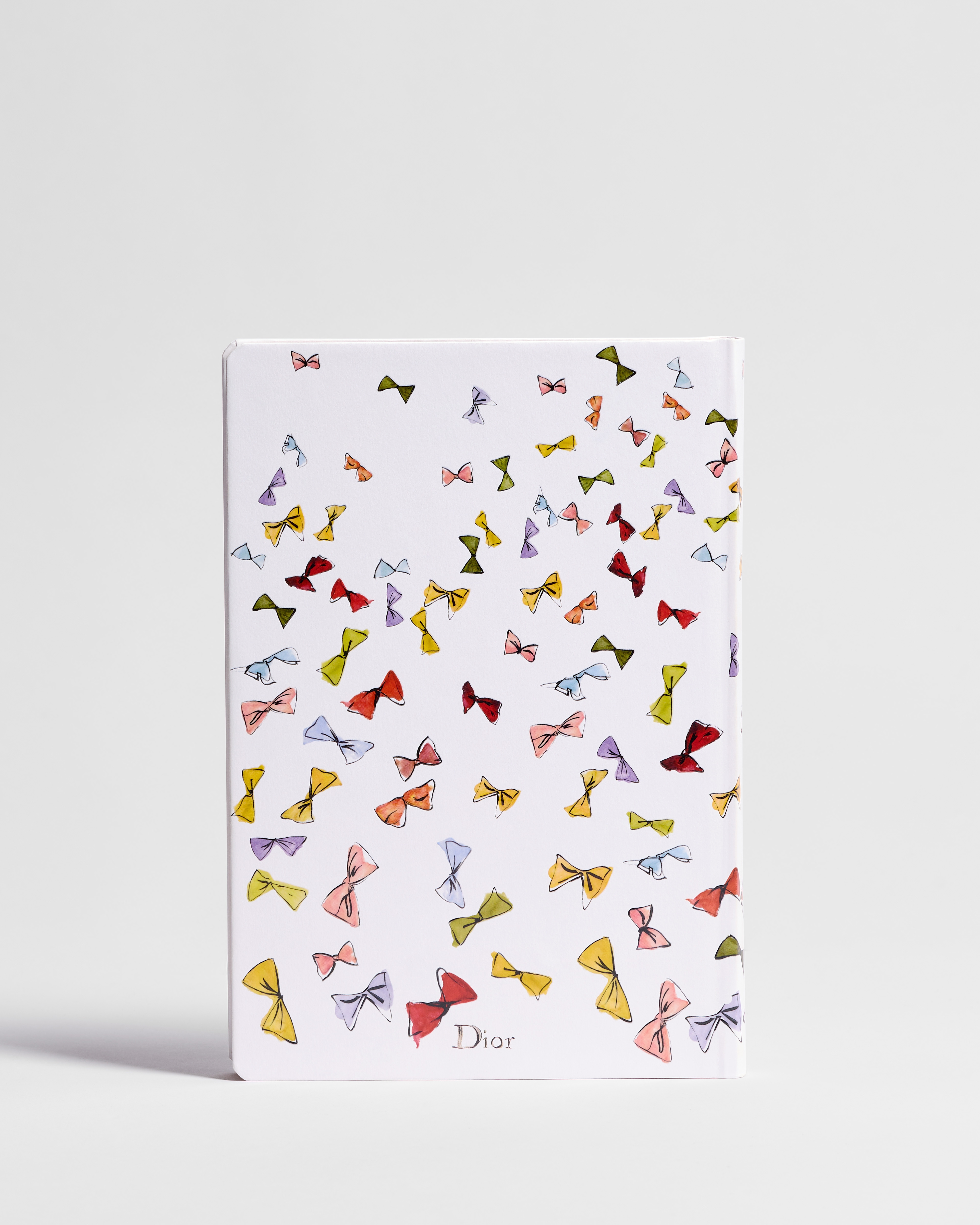 Carnet Couverture blanche à motif Dior Bows multicolore E08