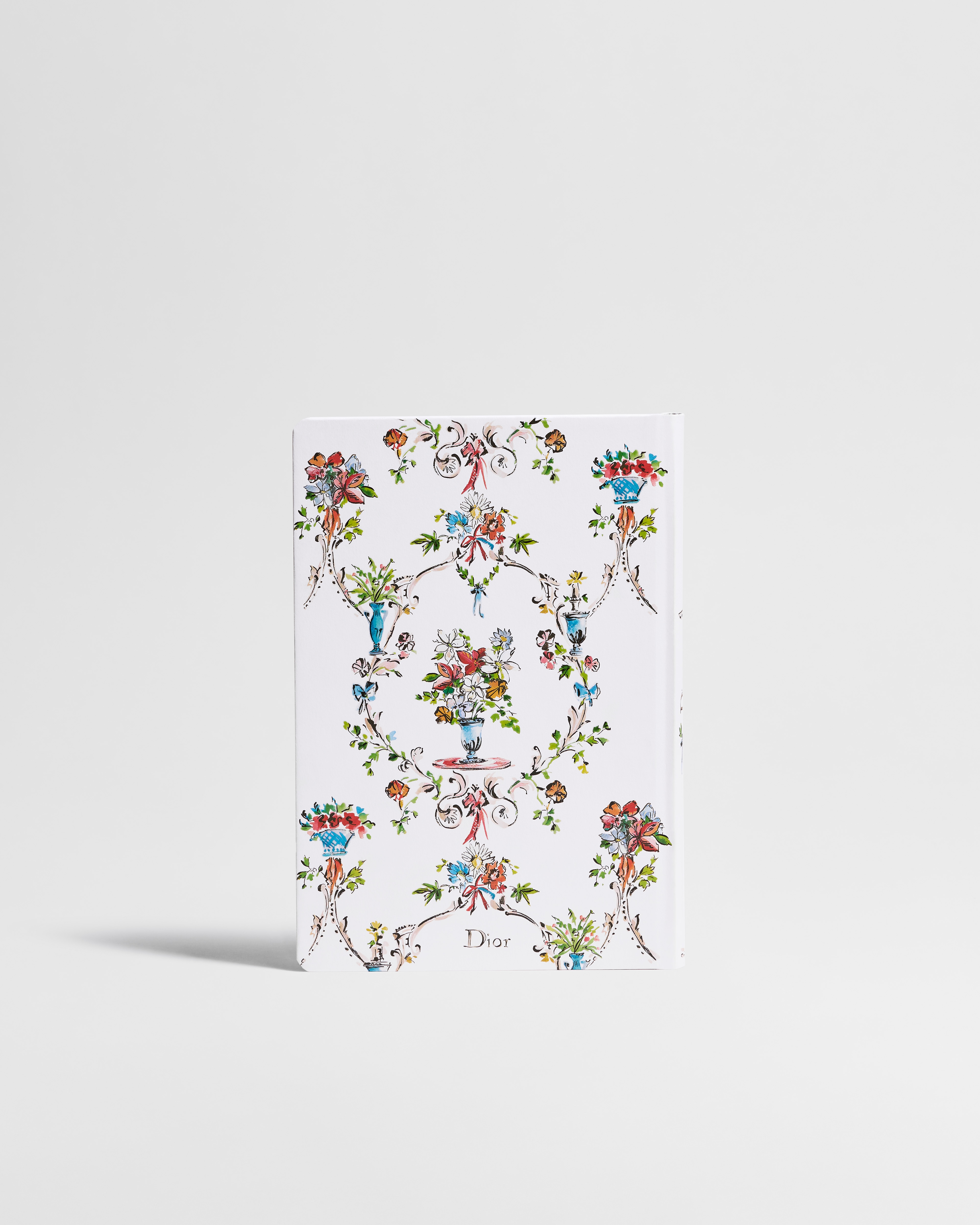 Notebook White Cover with Multicolor Dior Arabesque Motif E08