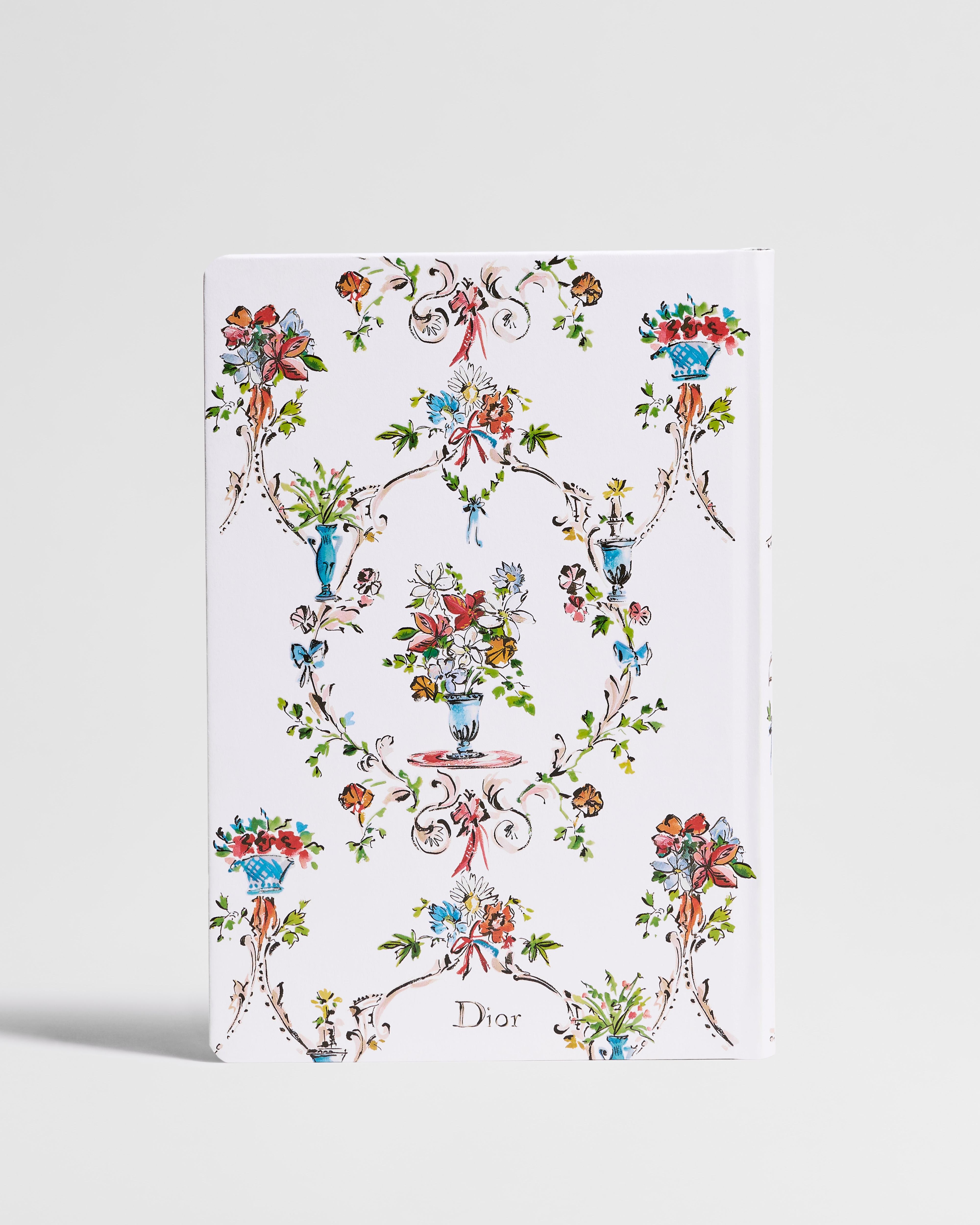 Notebook White Cover with Multicolor Dior Arabesque Motif E08