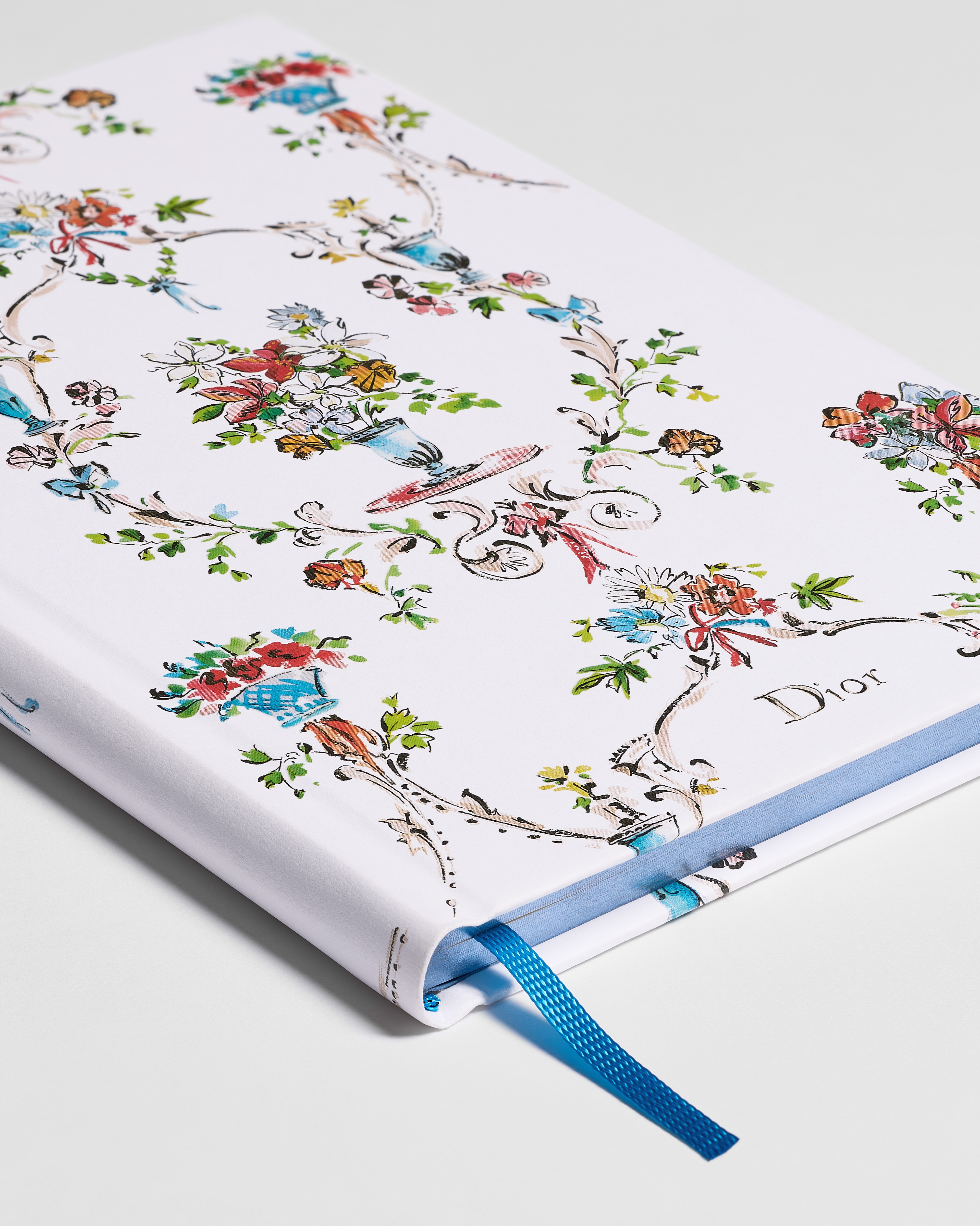 Notebook White Cover with Multicolor Dior Arabesque Motif E10