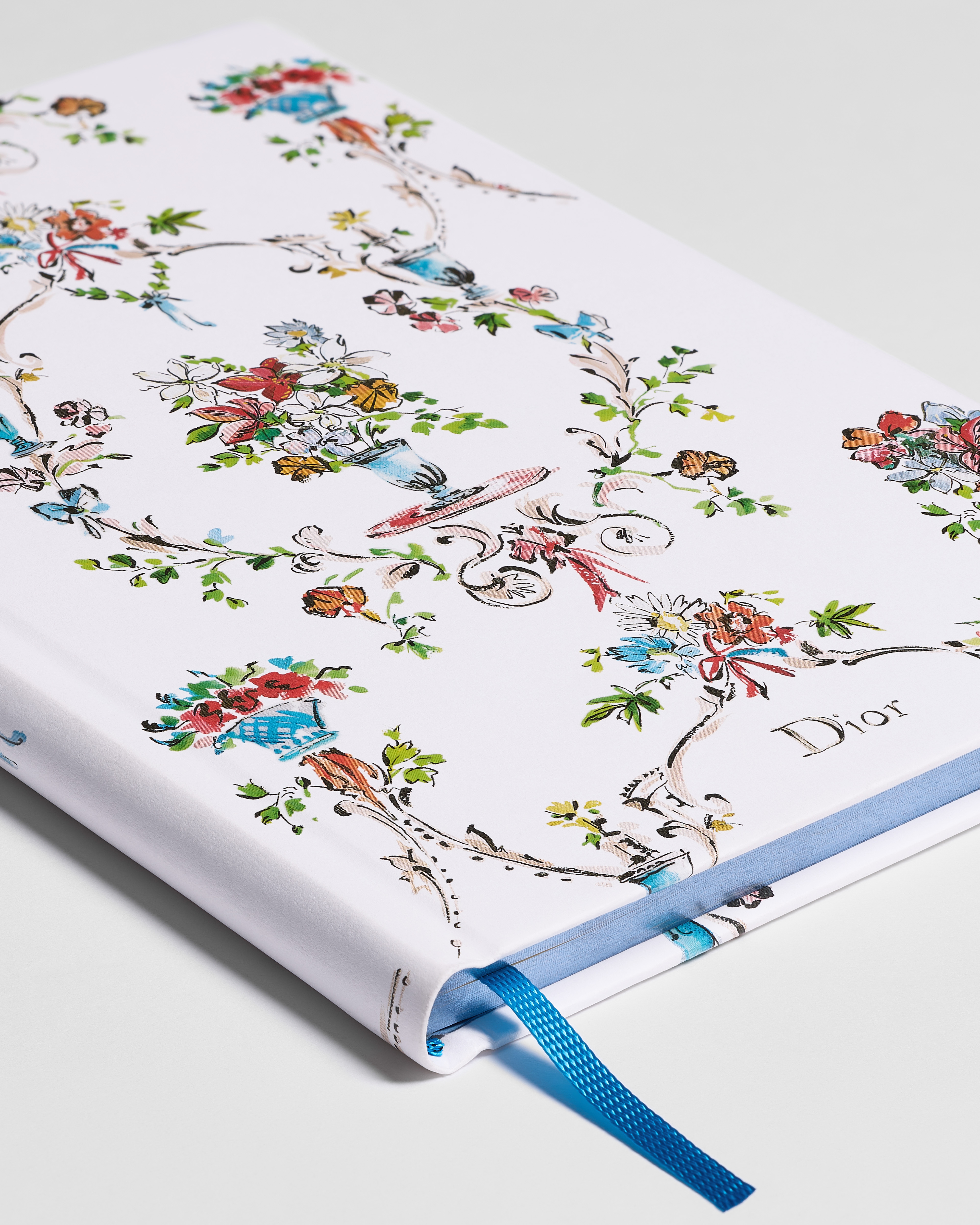 Notebook White Cover with Multicolor Dior Arabesque Motif E10