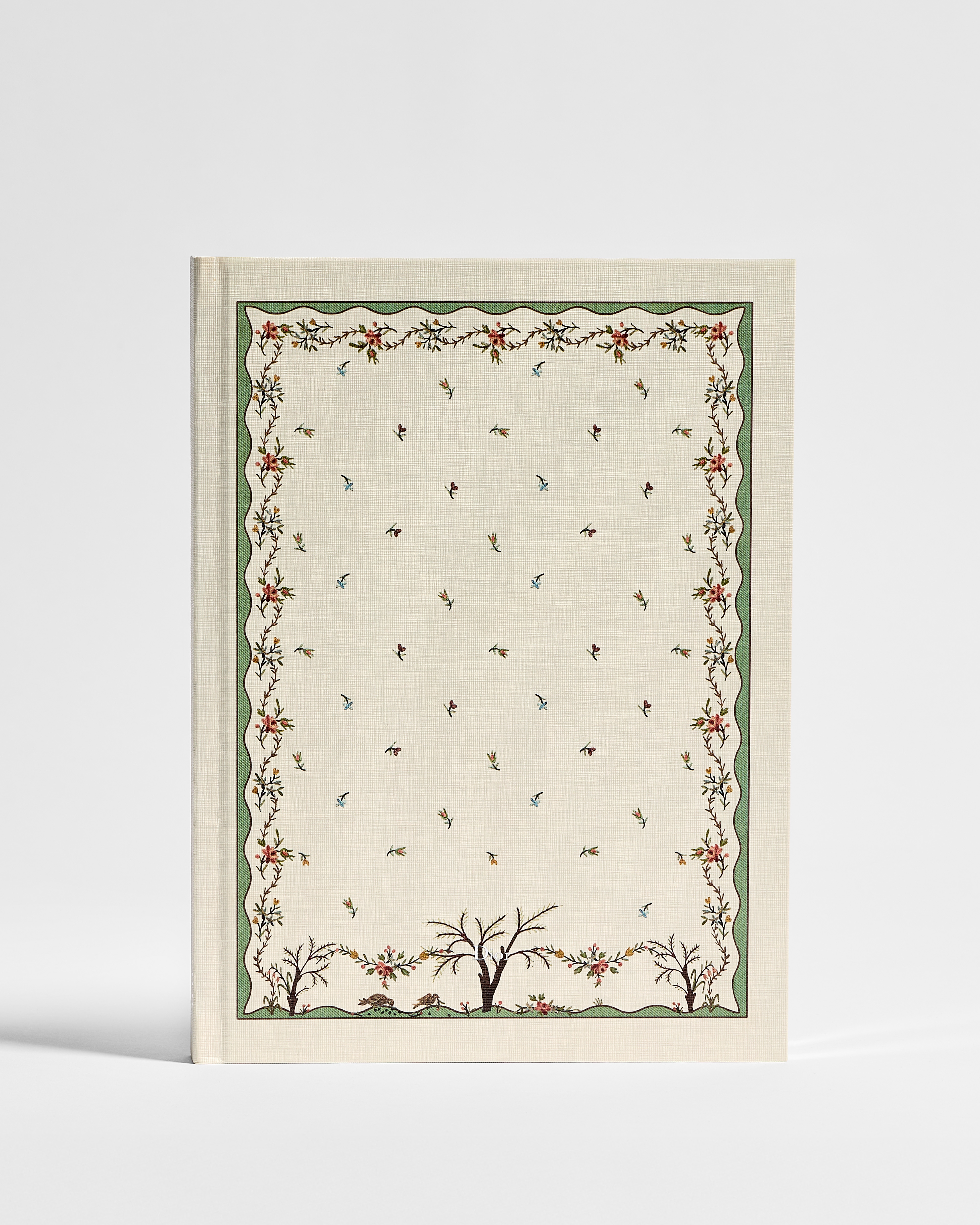 Notebook Ecru Cover with Multicolor Revolution Flowers Motif E01