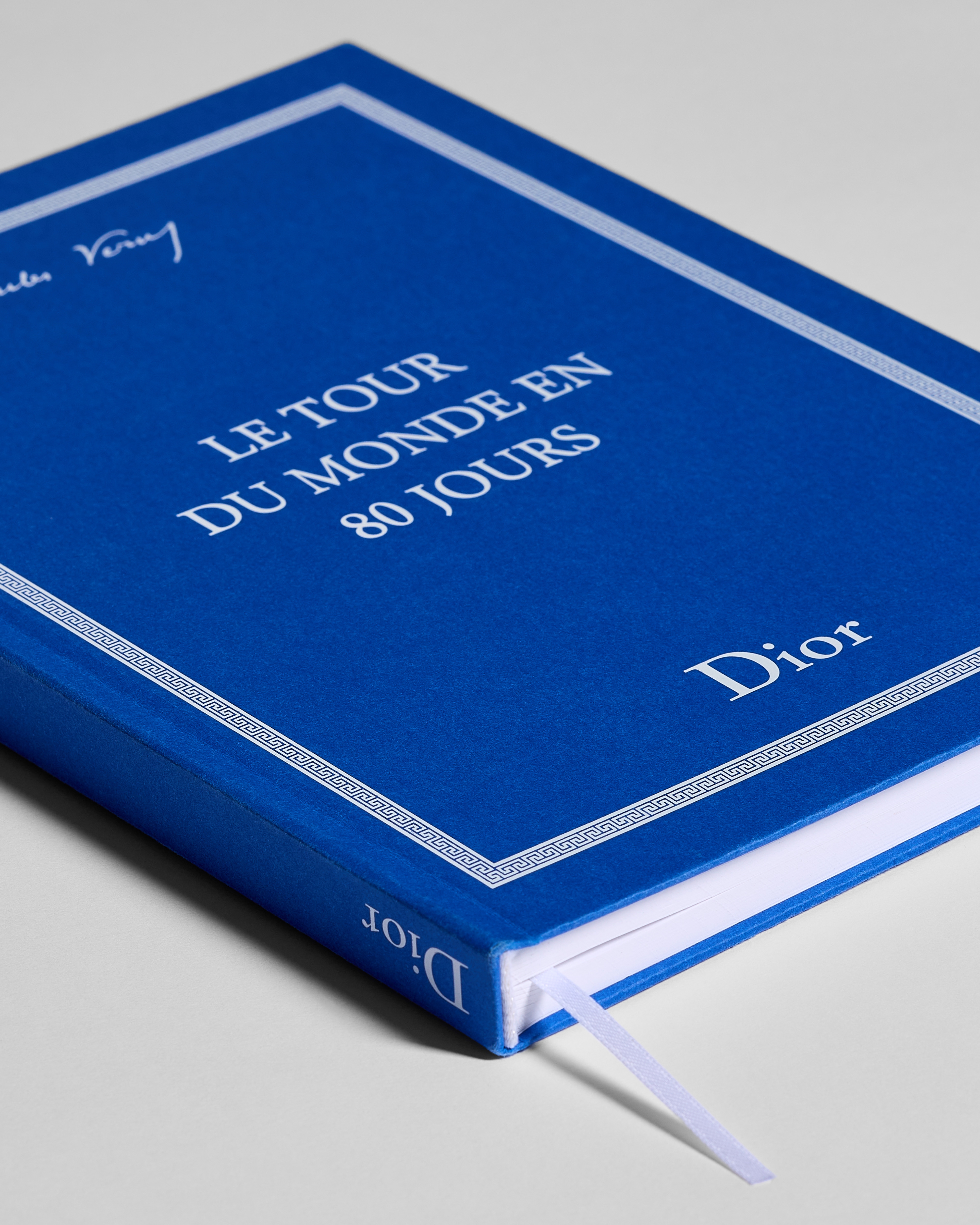 Notebook Blue Cover with White Book Cover Motif E10