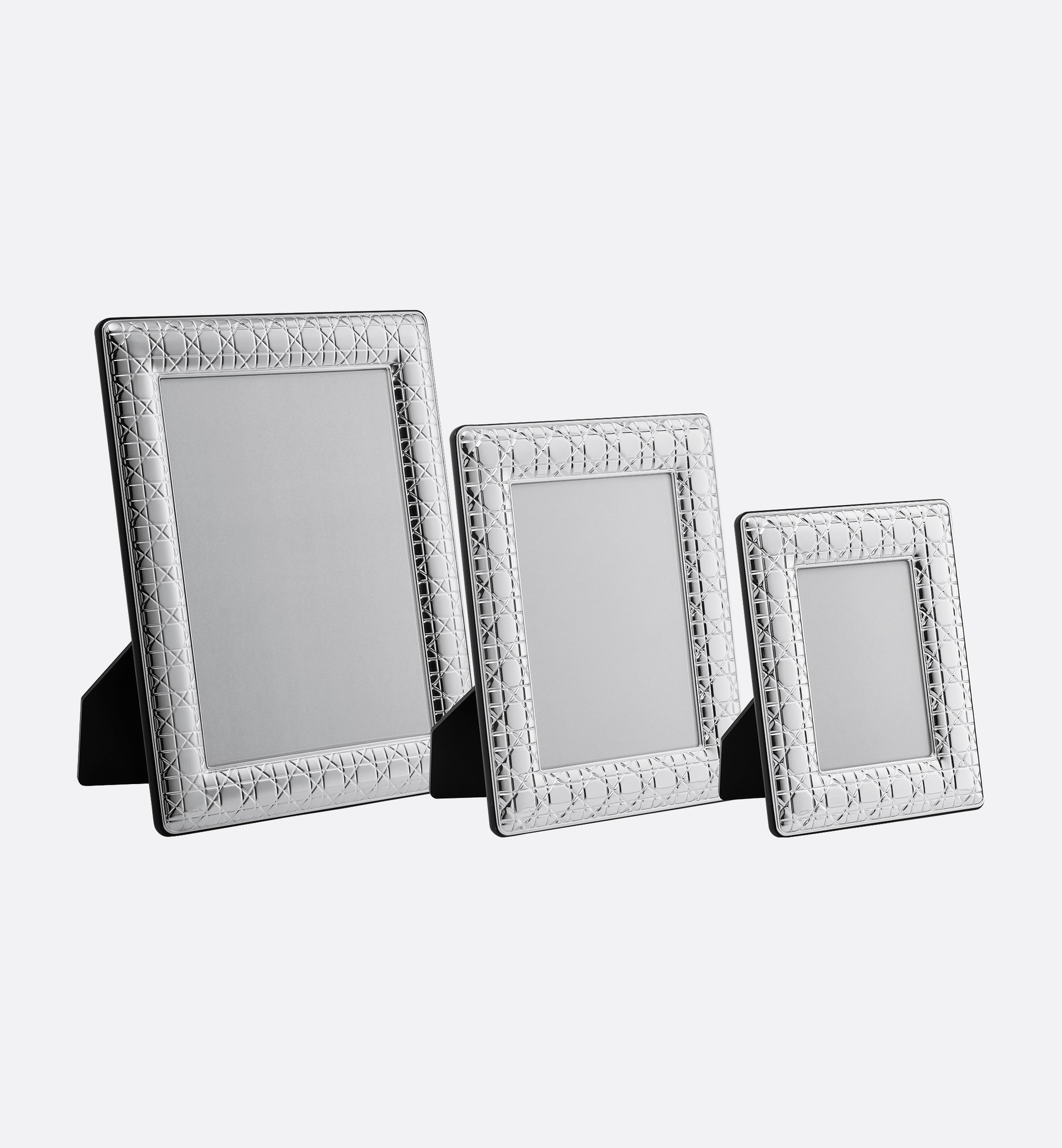 Kleiner Bilderrahmen Cannage mit Silber-Finish E11