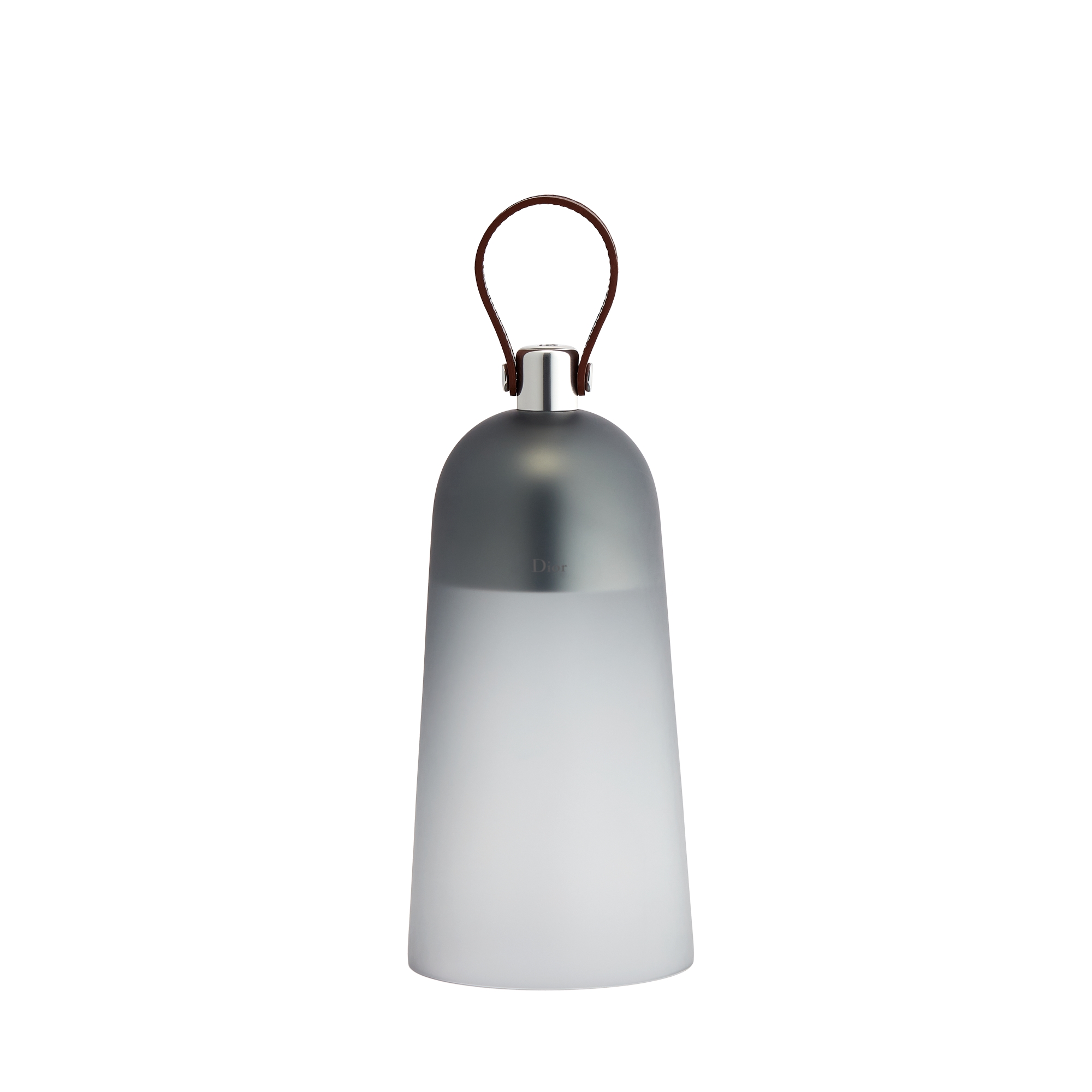 Corolle Opéra Portable Lantern Transparent Gray Hand-Blown Murano