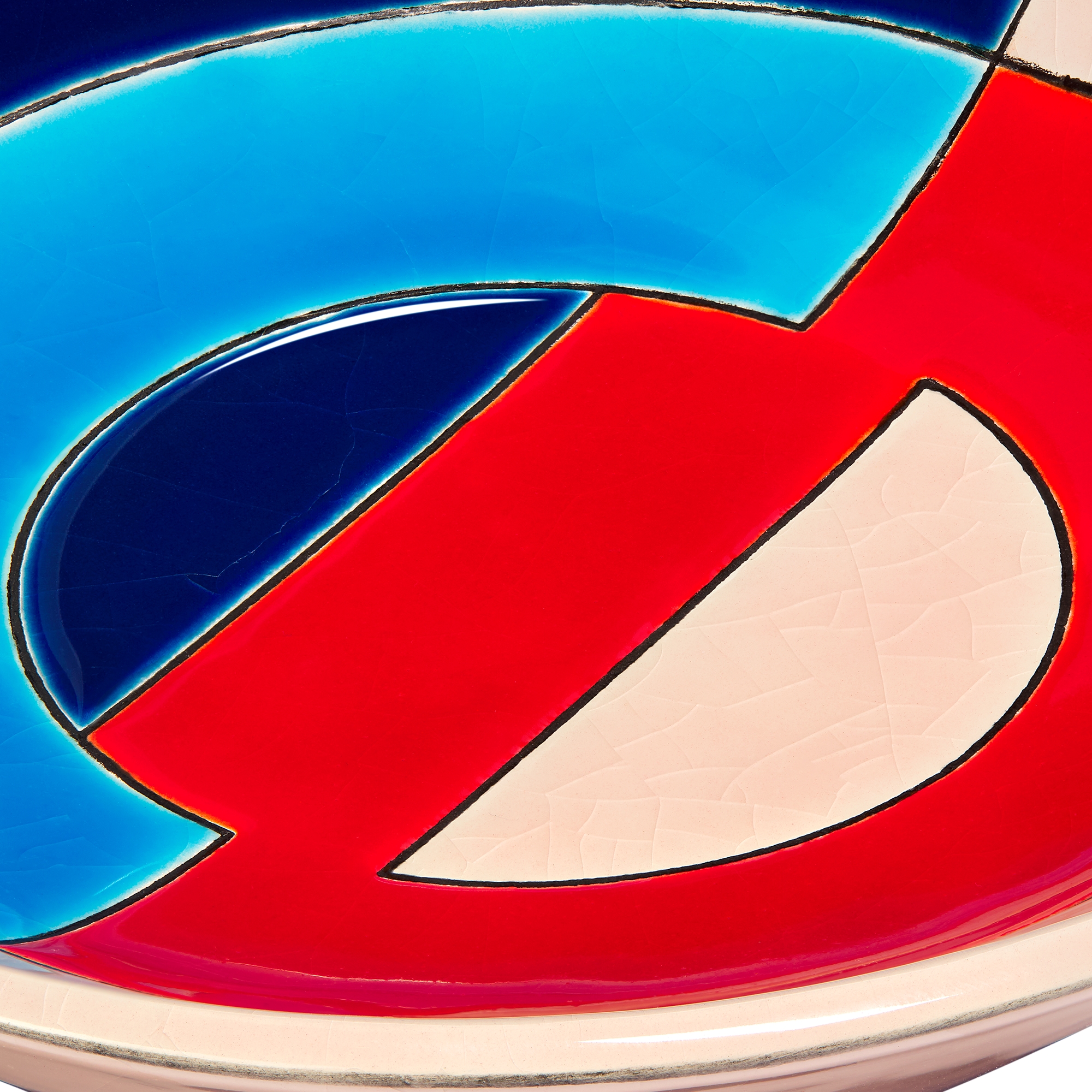 Trinket Tray Manufacture des Émaux de Longwy for Dior — Blue CD Entrelacés Ceramic and Enamel E09