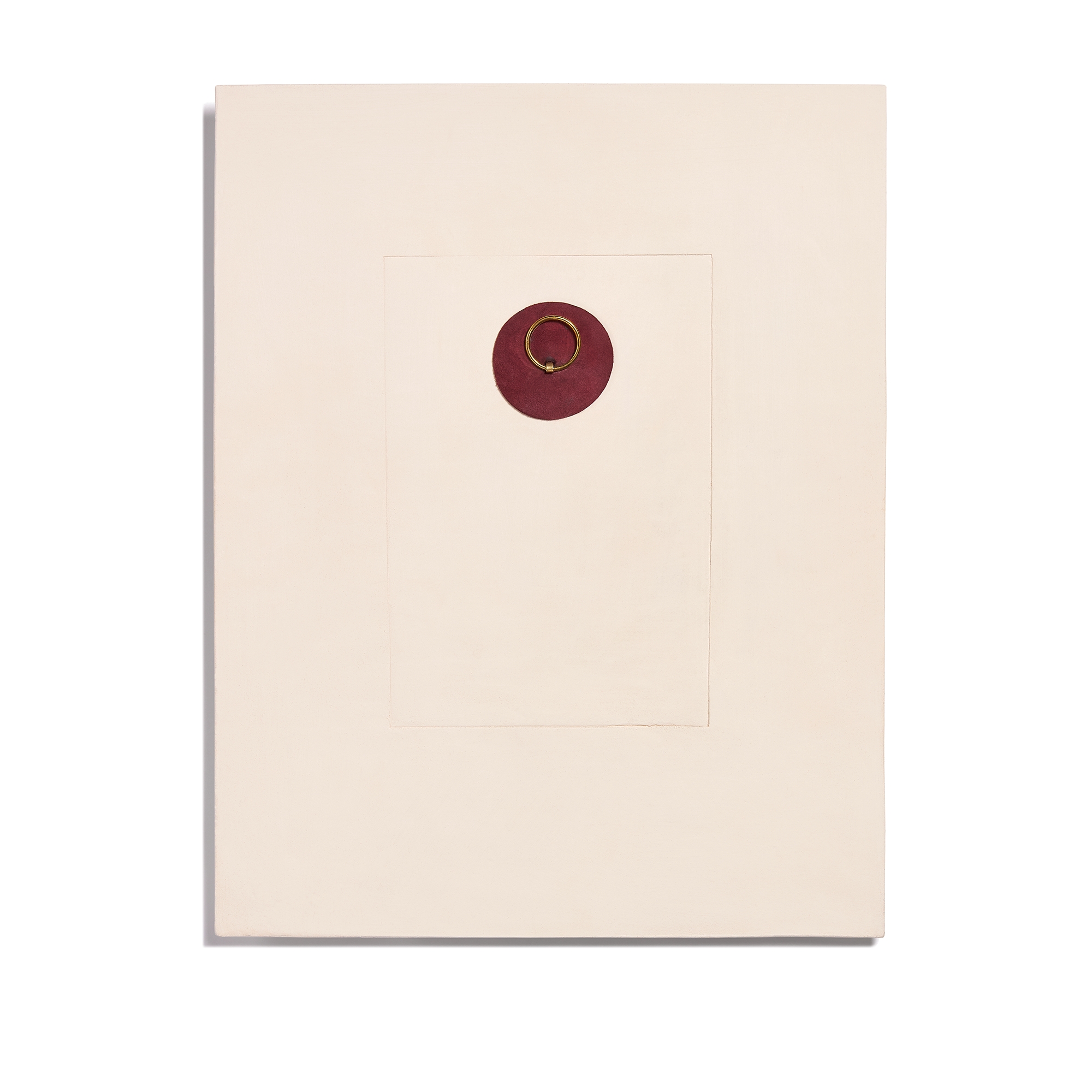 LIMITED EDITION Decorative Artwork Beige Ceramic with Bas-Relief Floral Motif E08