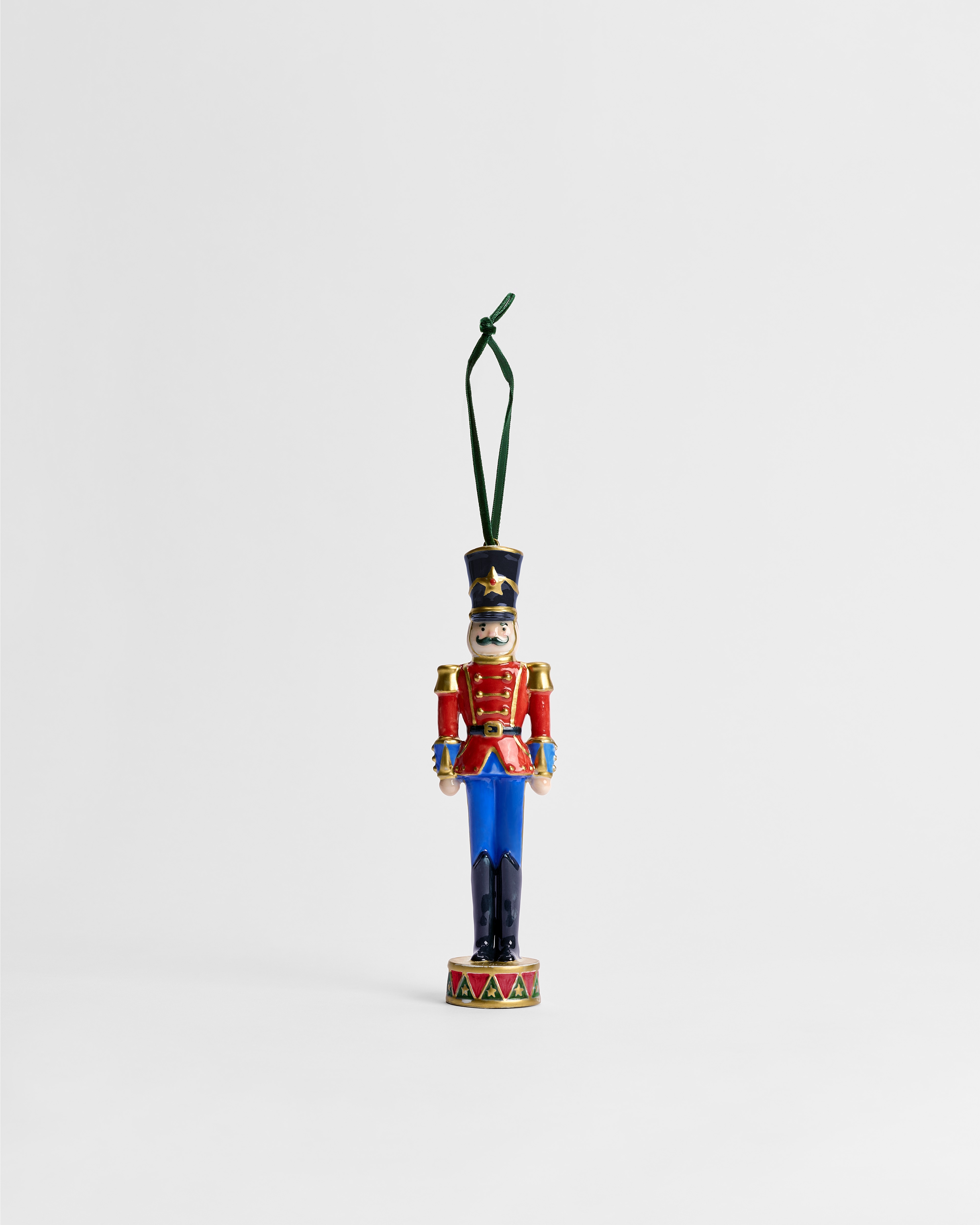 Nutcracker Ornament Multicolor Ceramic E01