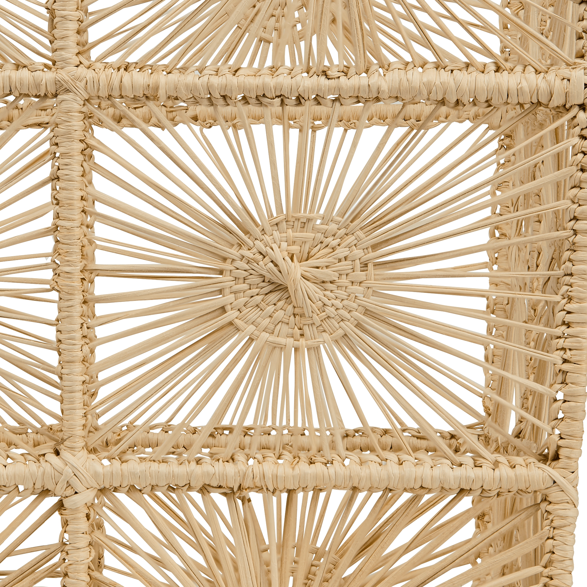 Prullenmand Geweven raffia E09