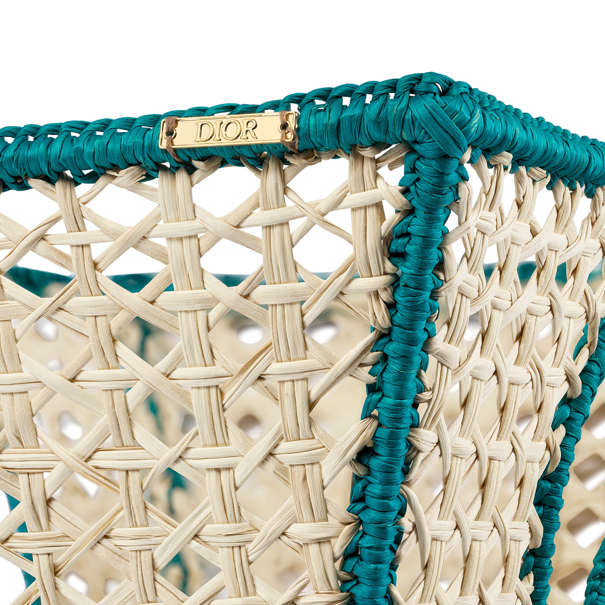 Basket with Seahorse Motif