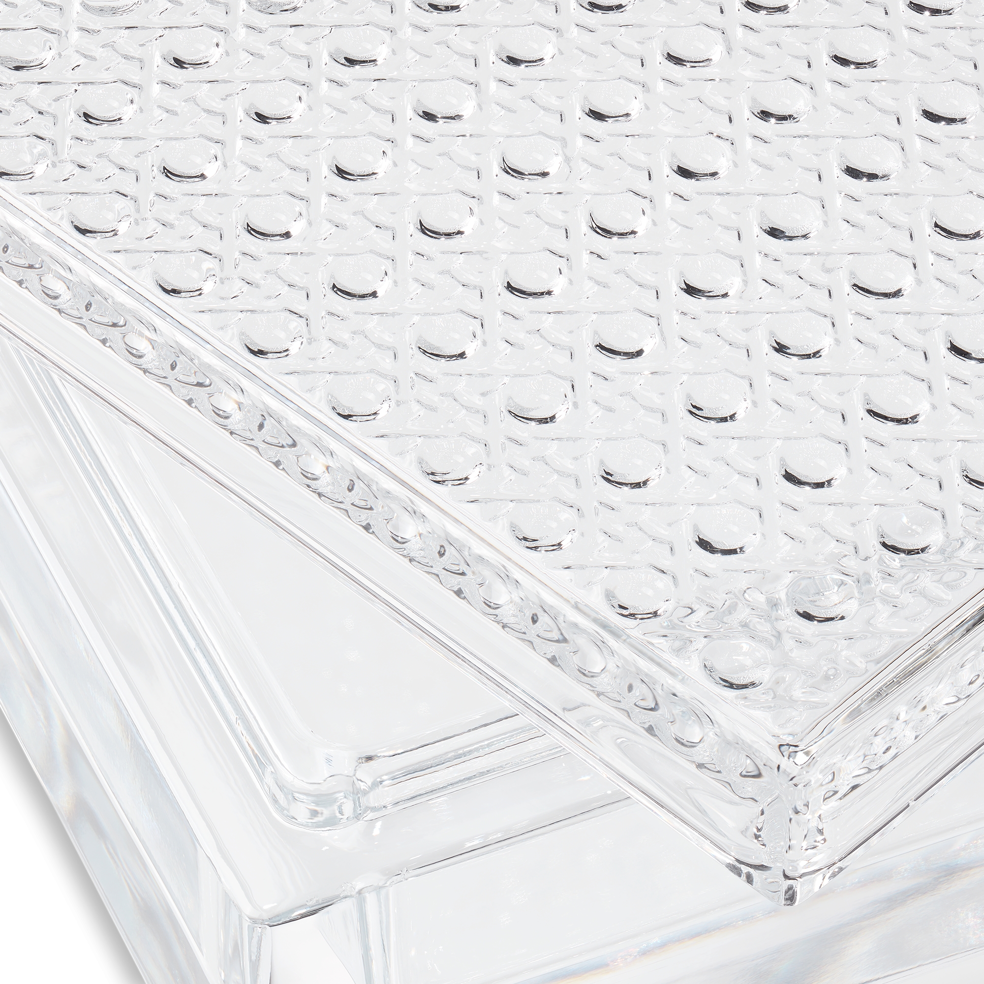 盒 水晶配 Cannage 藤格紋圖案 E09