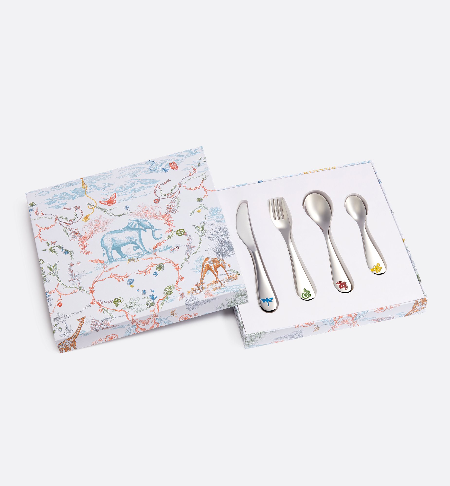 DIOR | キッズ 4ピース カトラリーセット トワル ドゥ ジュイ キッズ DIOR | キッズ 4ピース カトラリーセット トワル ドゥ ジュイ キッズ
