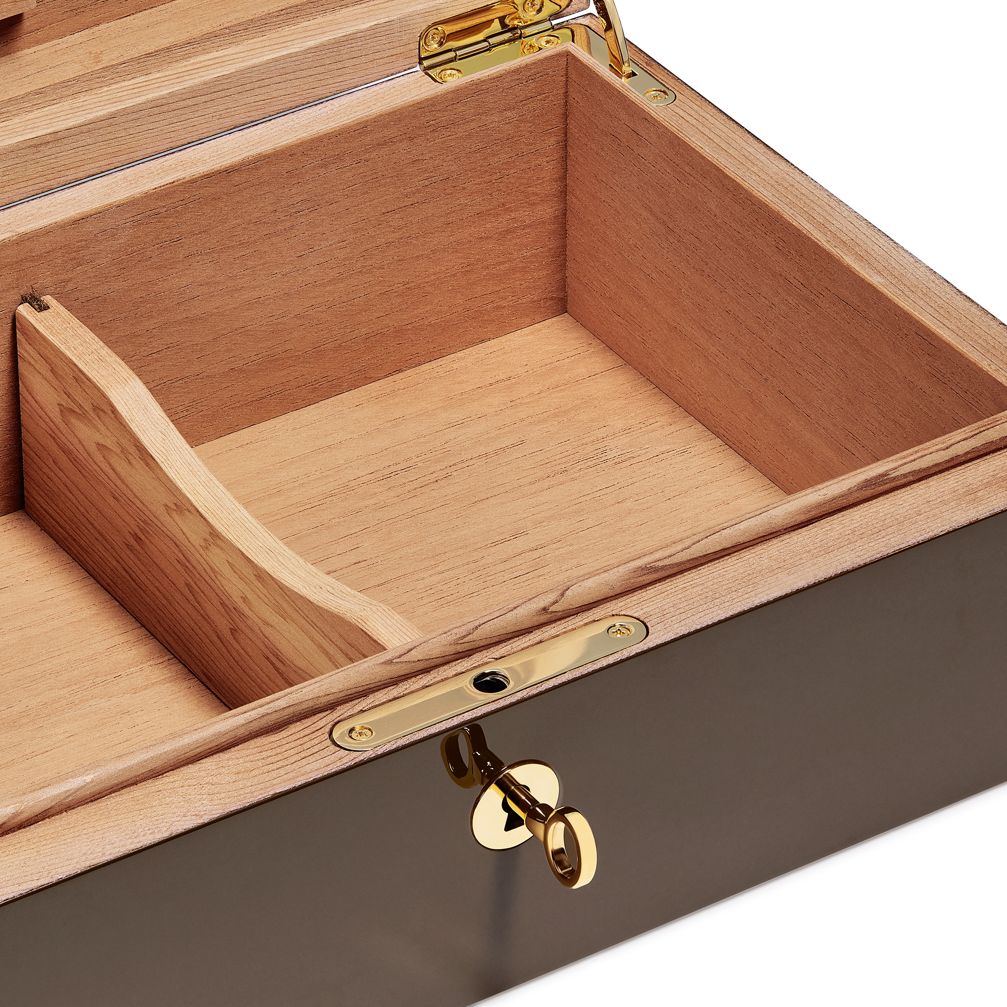 Zigarrenetui CD Entrelacés Strohmarketerie in Beige E10