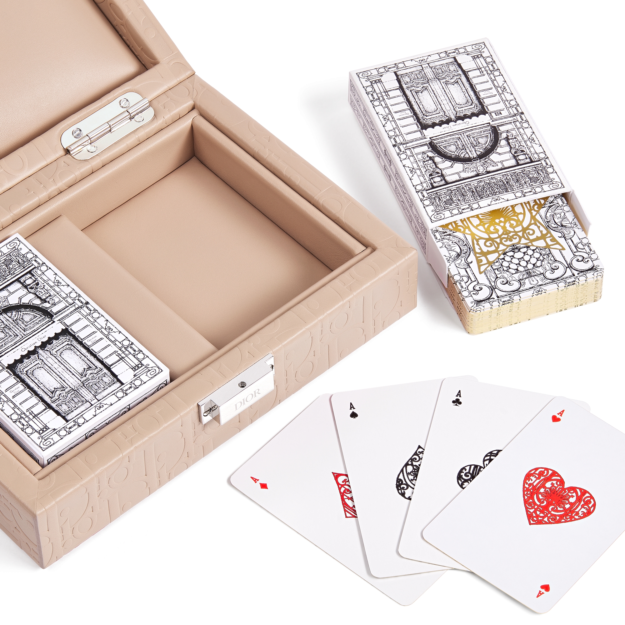 Playing Cards Case Powder Pink Dior Oblique | DIOR