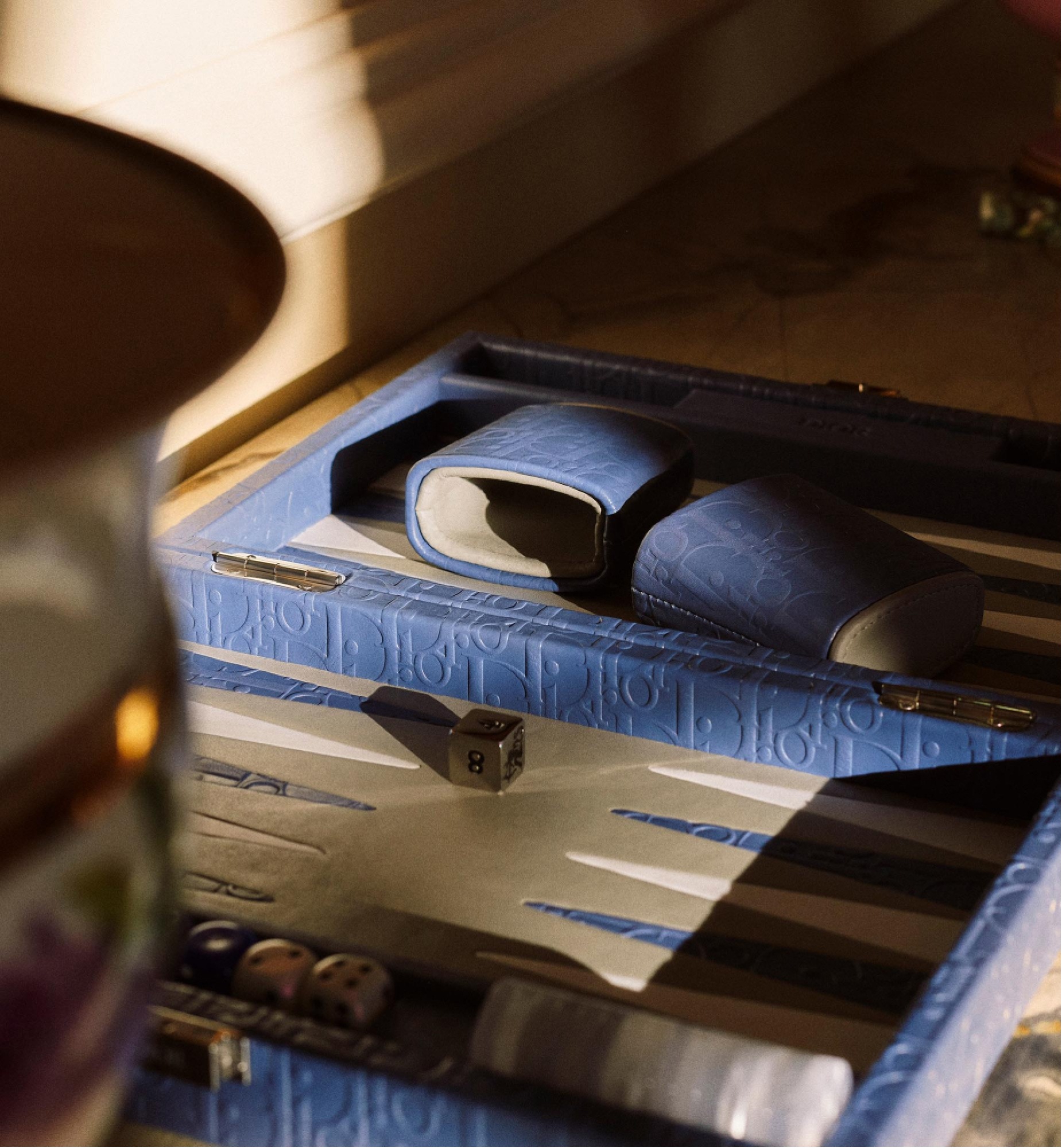 スモール バックギャモン ディオール オブリーク レザー E12