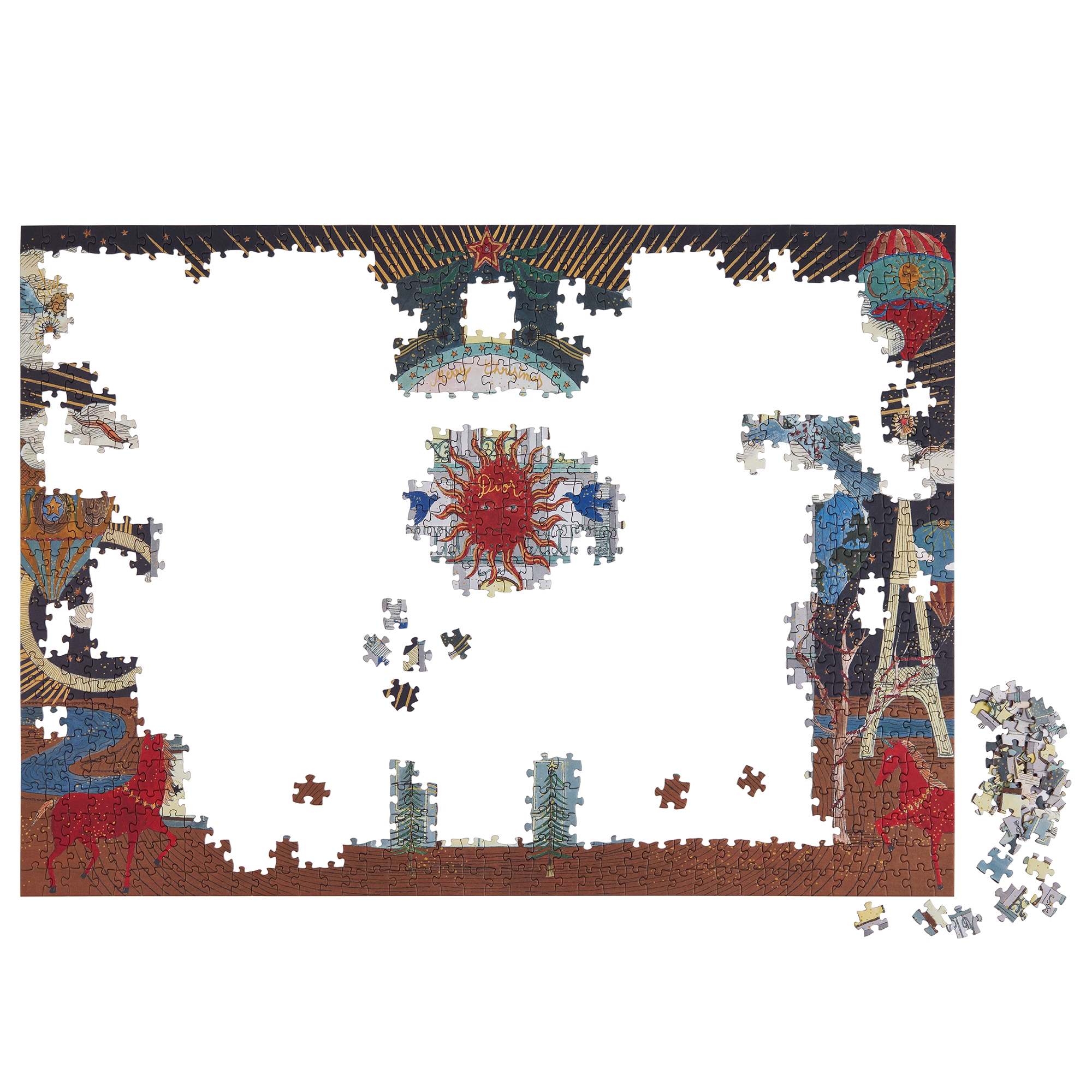 Puzzel van 1000 stukjes Veelkleurig 30 Montaigne heteluchtballon E03