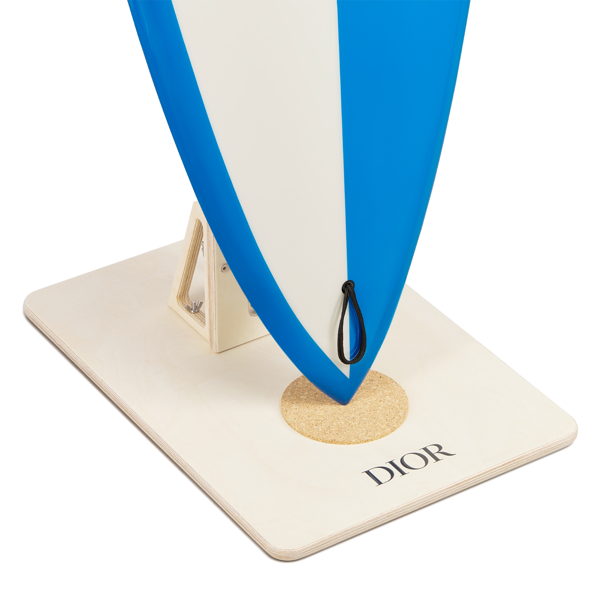 Surf Board LIMITED EDITION Fiberglass with Blue and White CD Entrelacés Motif E09