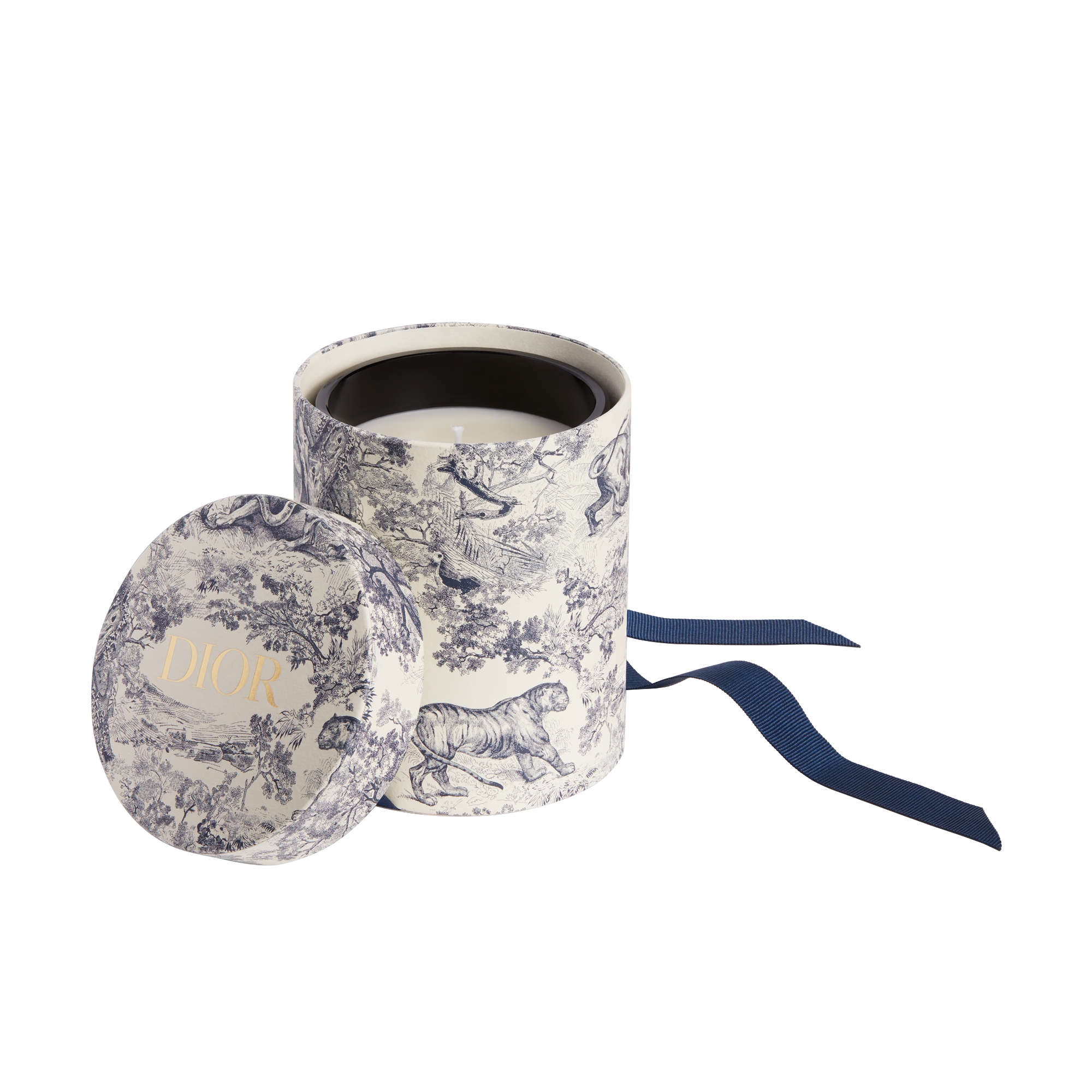 Ambre d'Or Scented Candle Gold-Finish Cannage E07