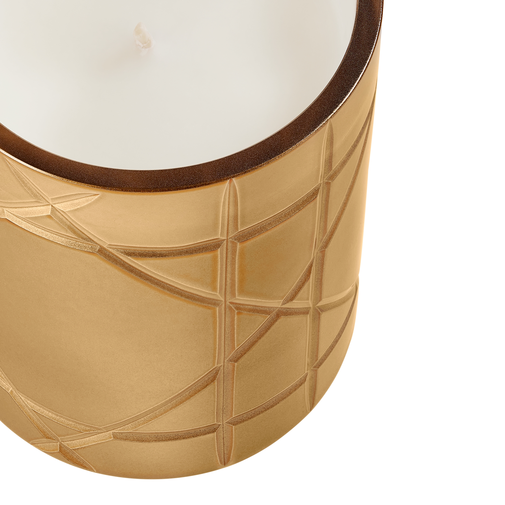 Ambre d'Or Scented Candle Gold-Finish Cannage E09