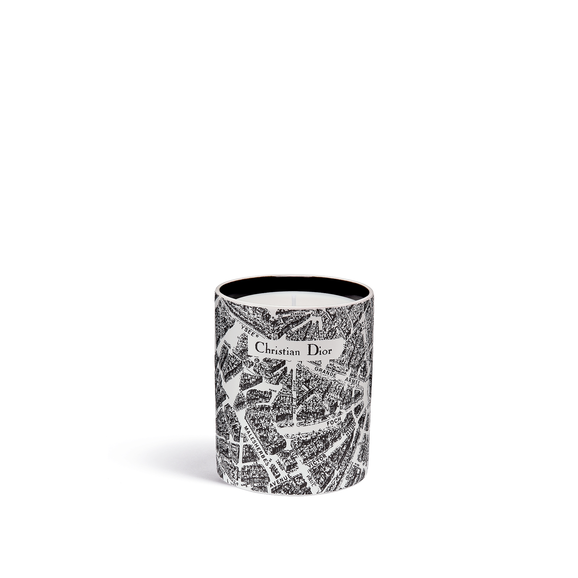 Baies de Rose Bergamote Scented Candle Black and White Plan de Paris E03