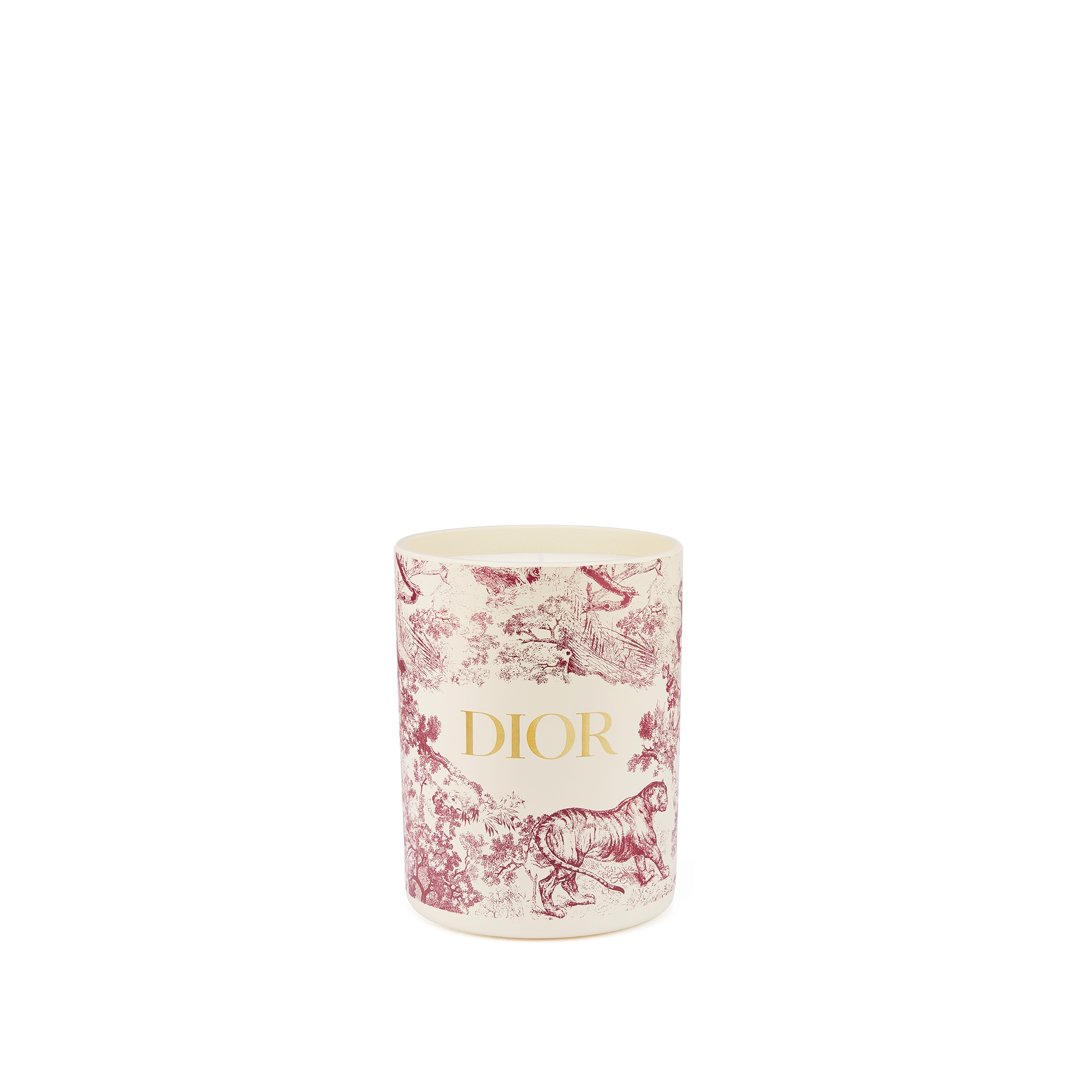 Hortensia Grenat Scented Candle Burgundy Toile de Jouy E11
