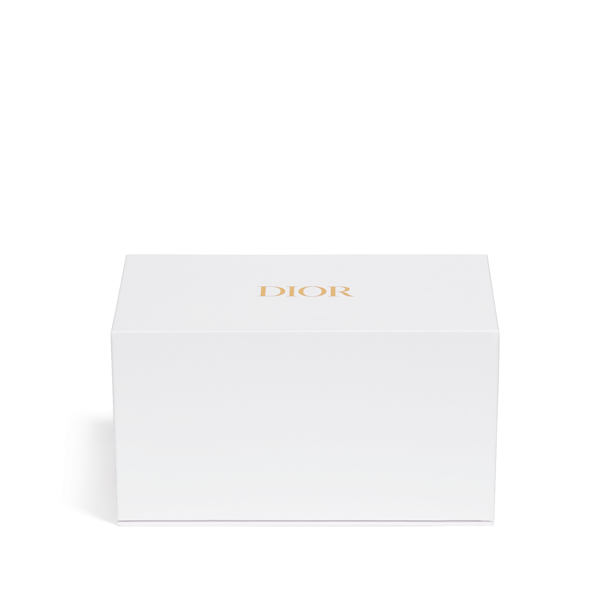 Set of Two Scented Mini Candles: Sapin Cyprès and Griotte Gingembre White Porcelain with Gold-Tone Dioresque Butterfly and Stella Motifs E10