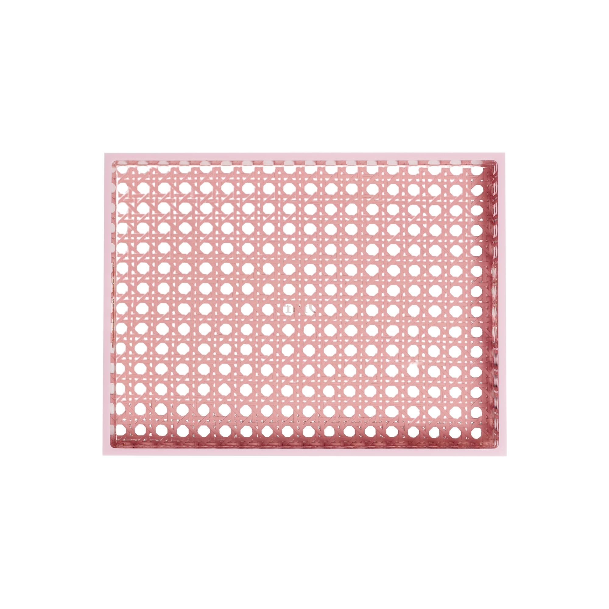  Cannage Provence Kunstharz und Rattan in Rosa