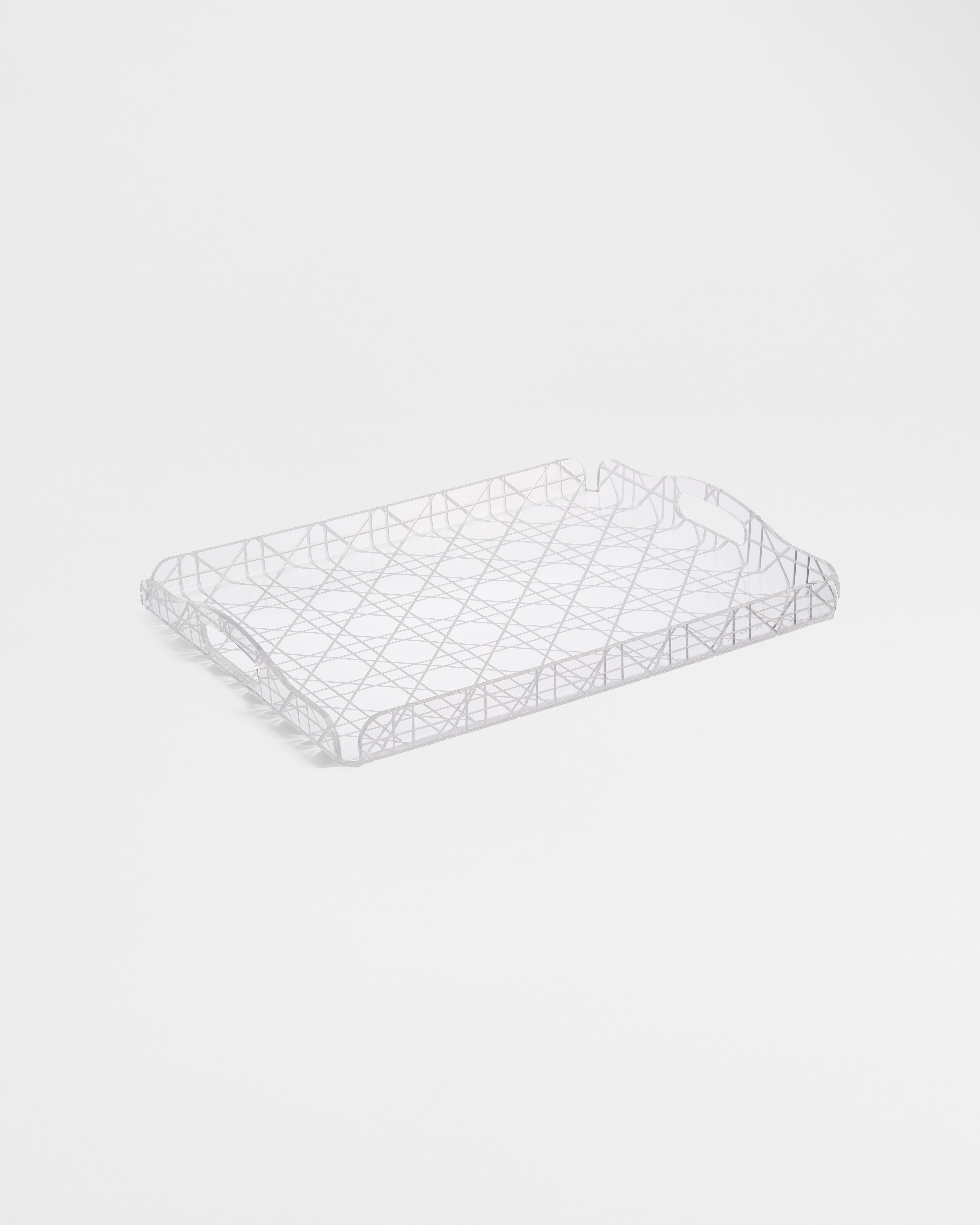 Tablett Transparentes Cannage E03