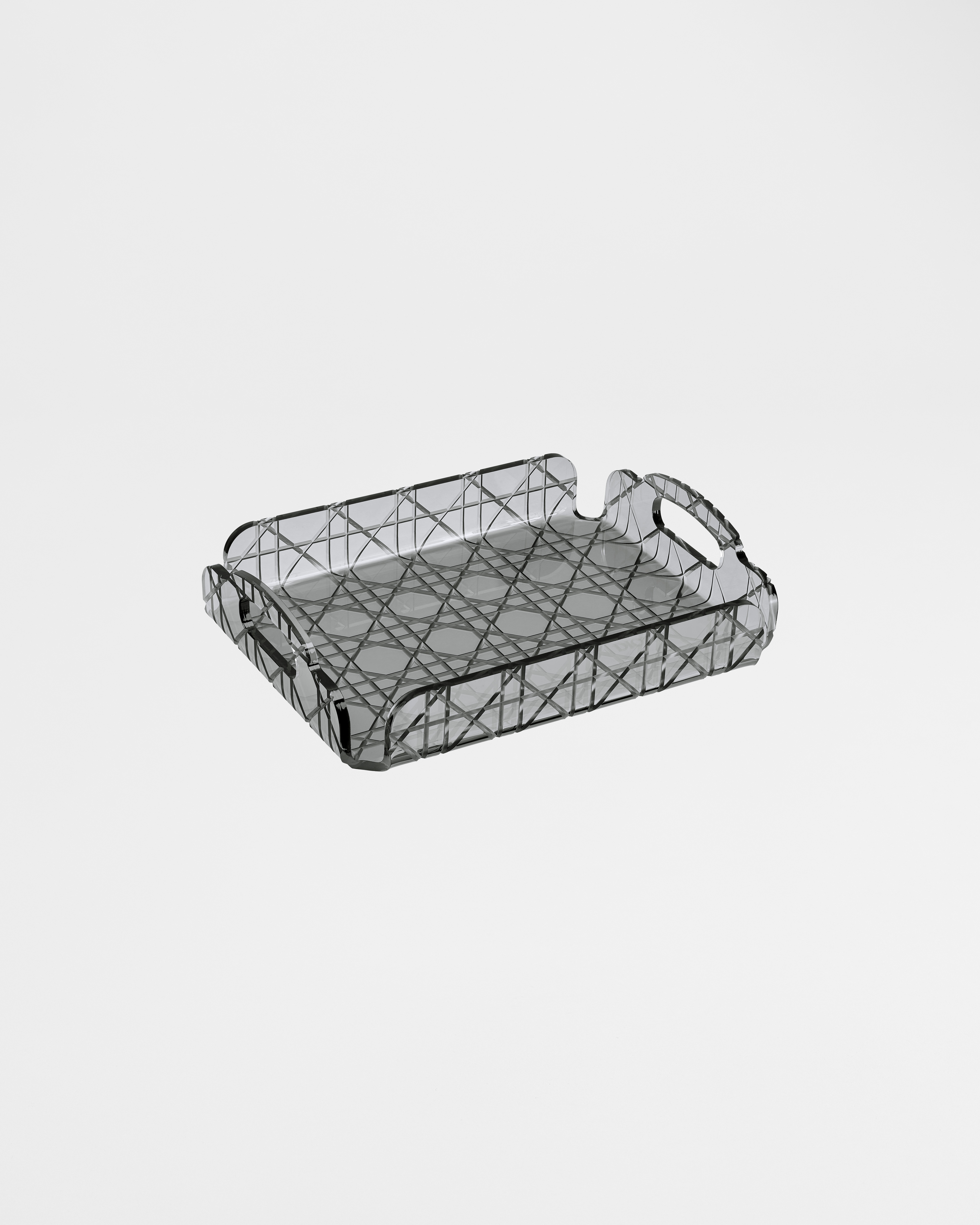 Mini-Tablett Cannage in Anthrazit E01