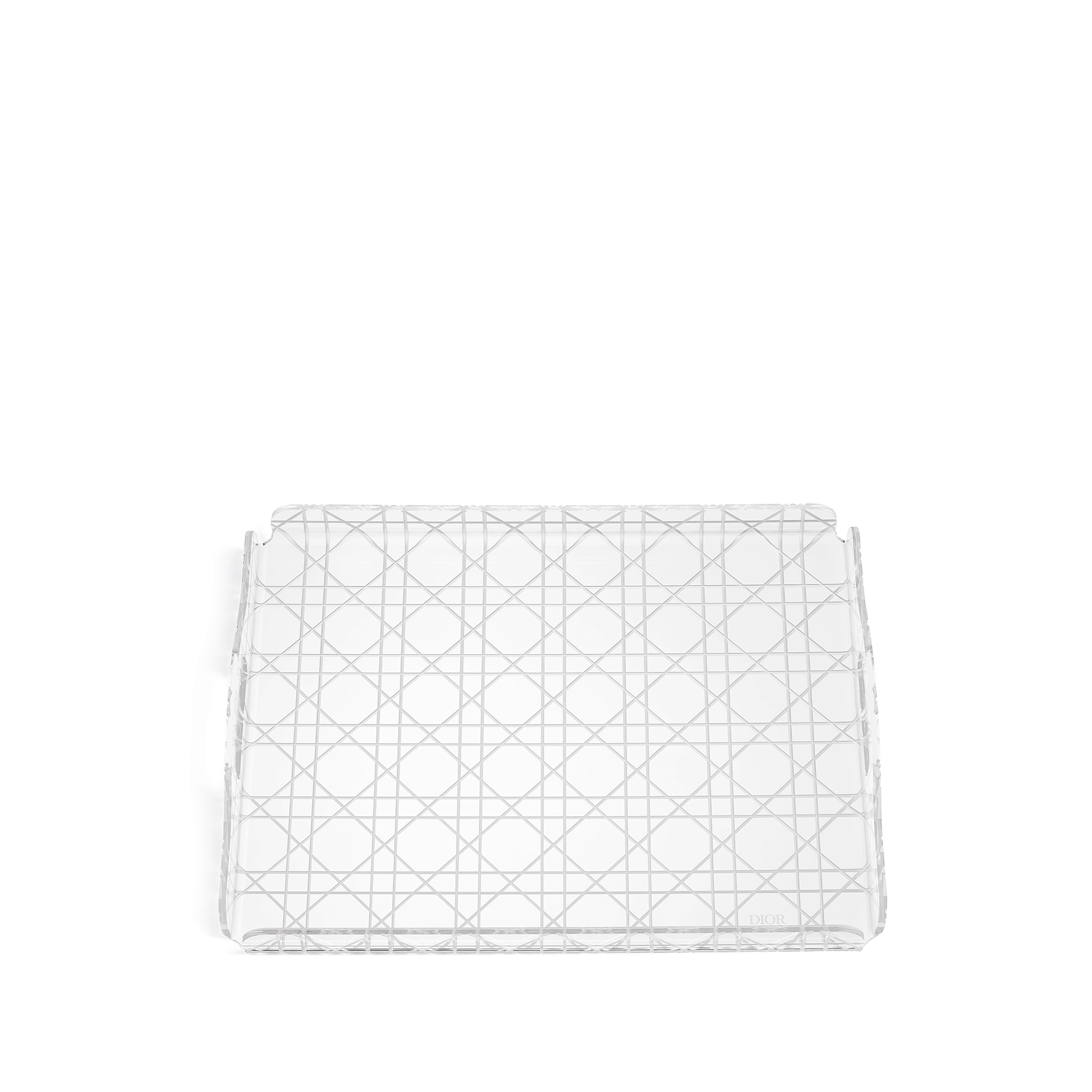 Mini-Tablett Cannage Motiv, transparent E01