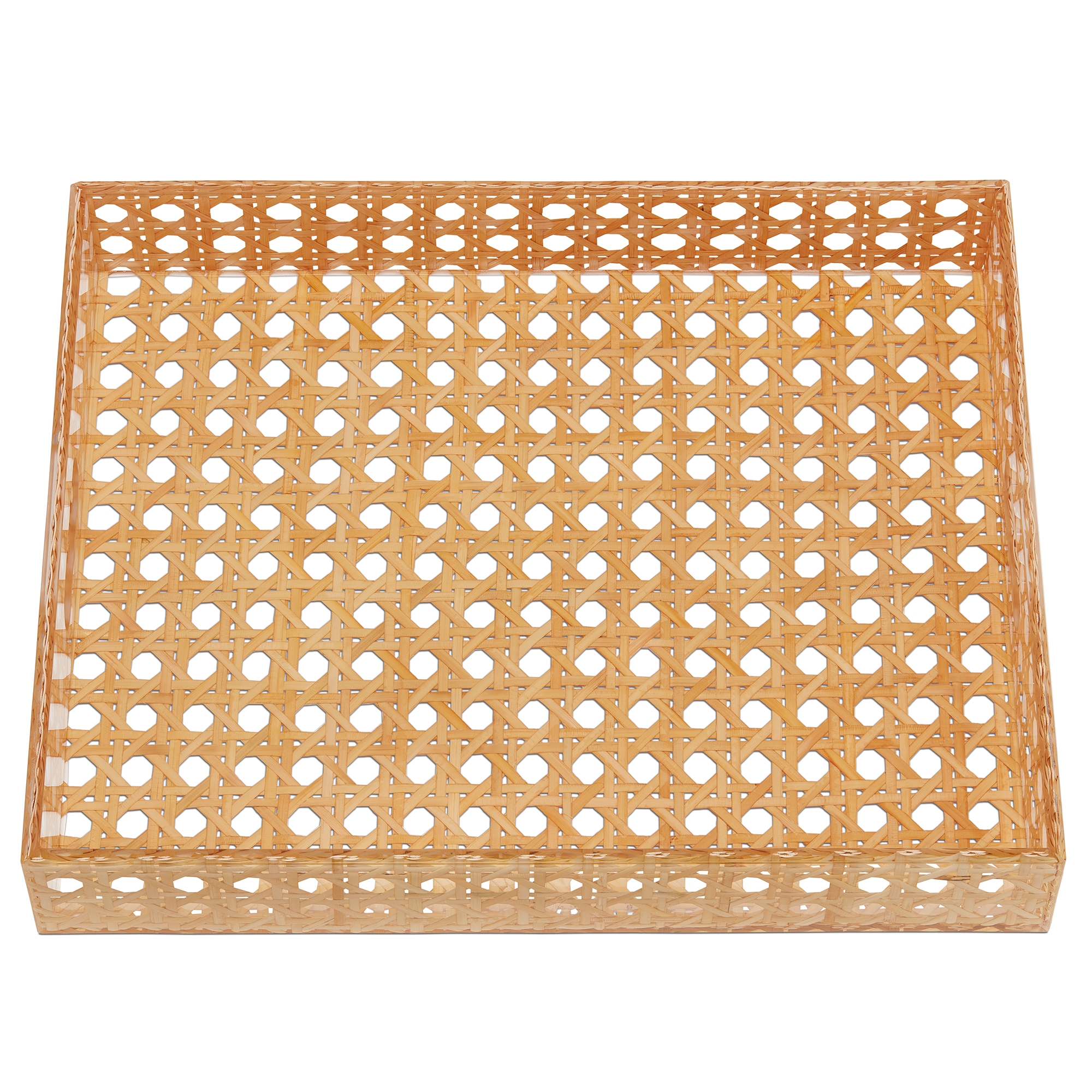 라지 트레이 베이지 Cannage Provence 레진 & 라탄 E06