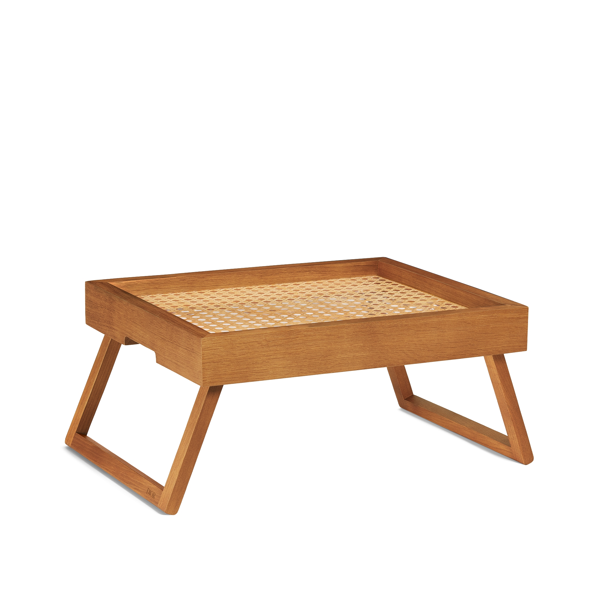 Ontbijtdienblad Eikenhout, hars en rotan met Cannage Provence-motief E03